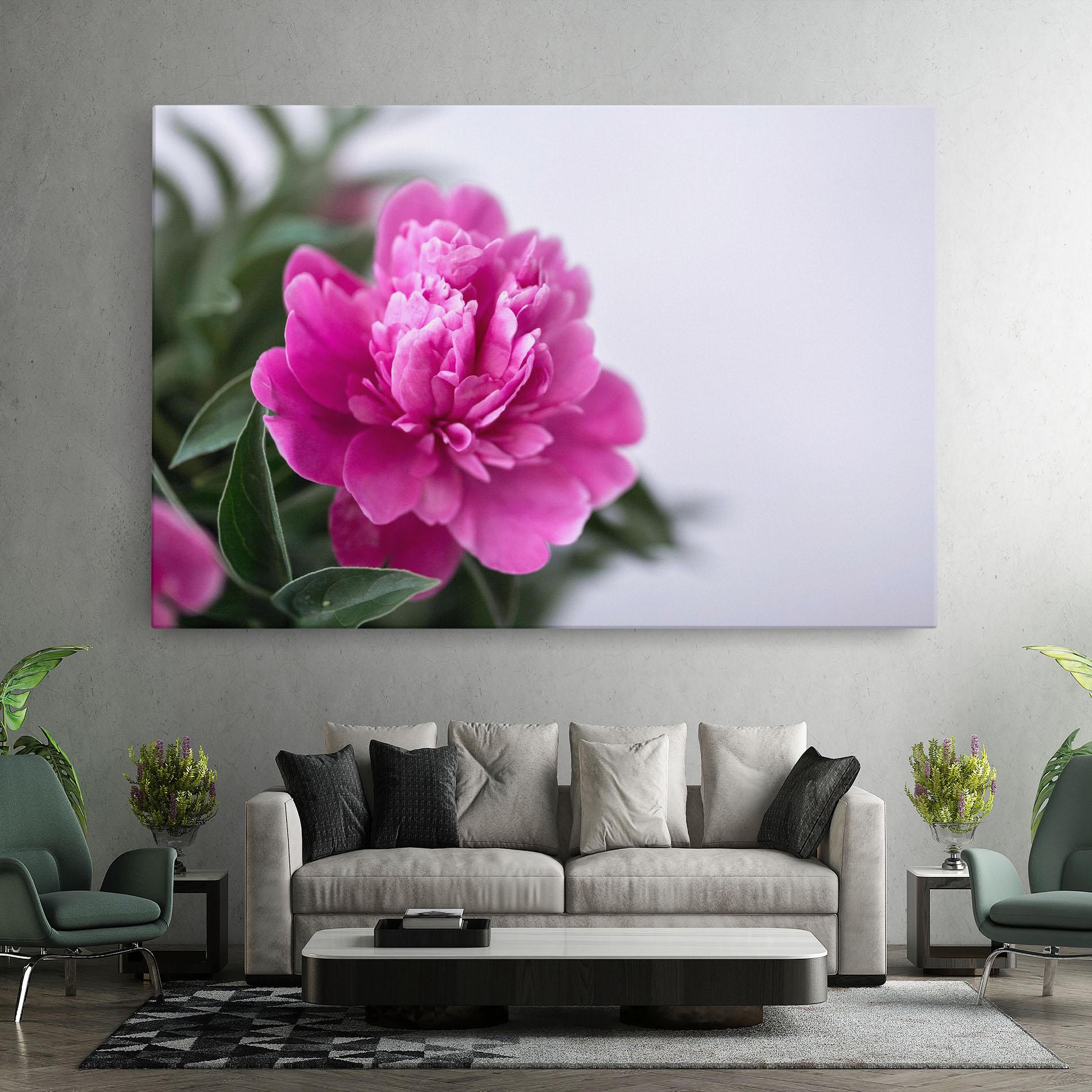 Leinwandbild Dark Pink Peony mockup 7