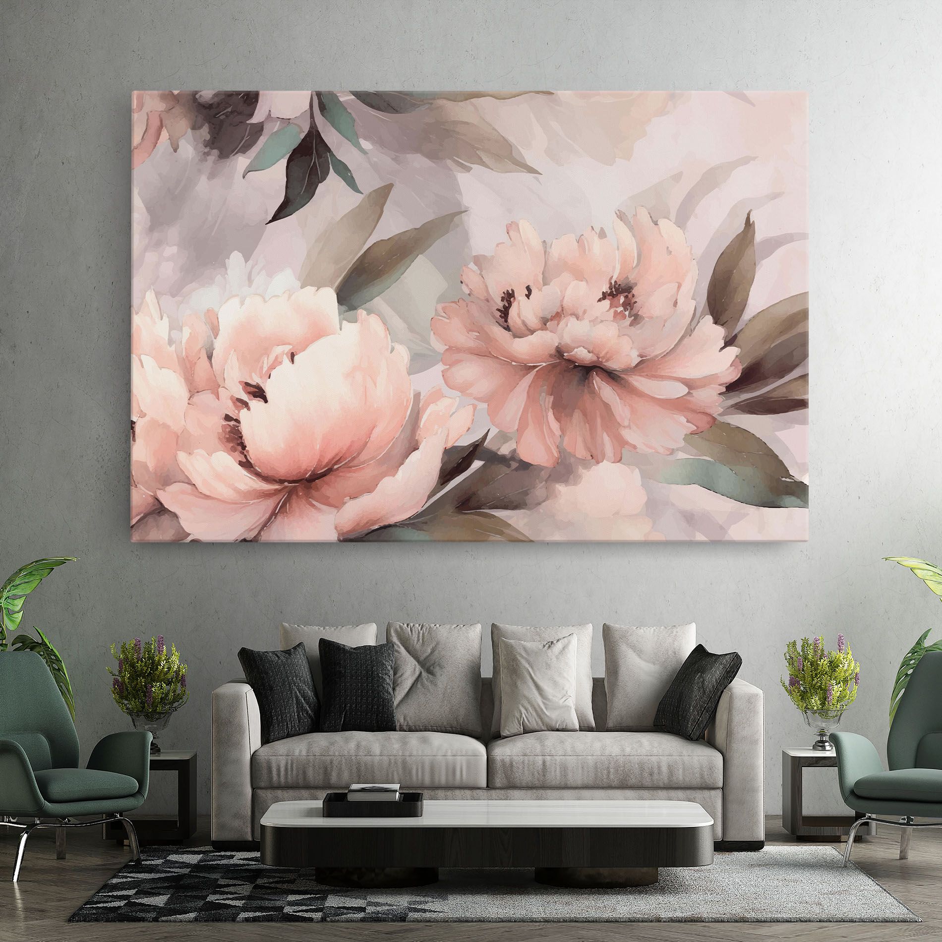 Dreamy Peony Art mockup 7