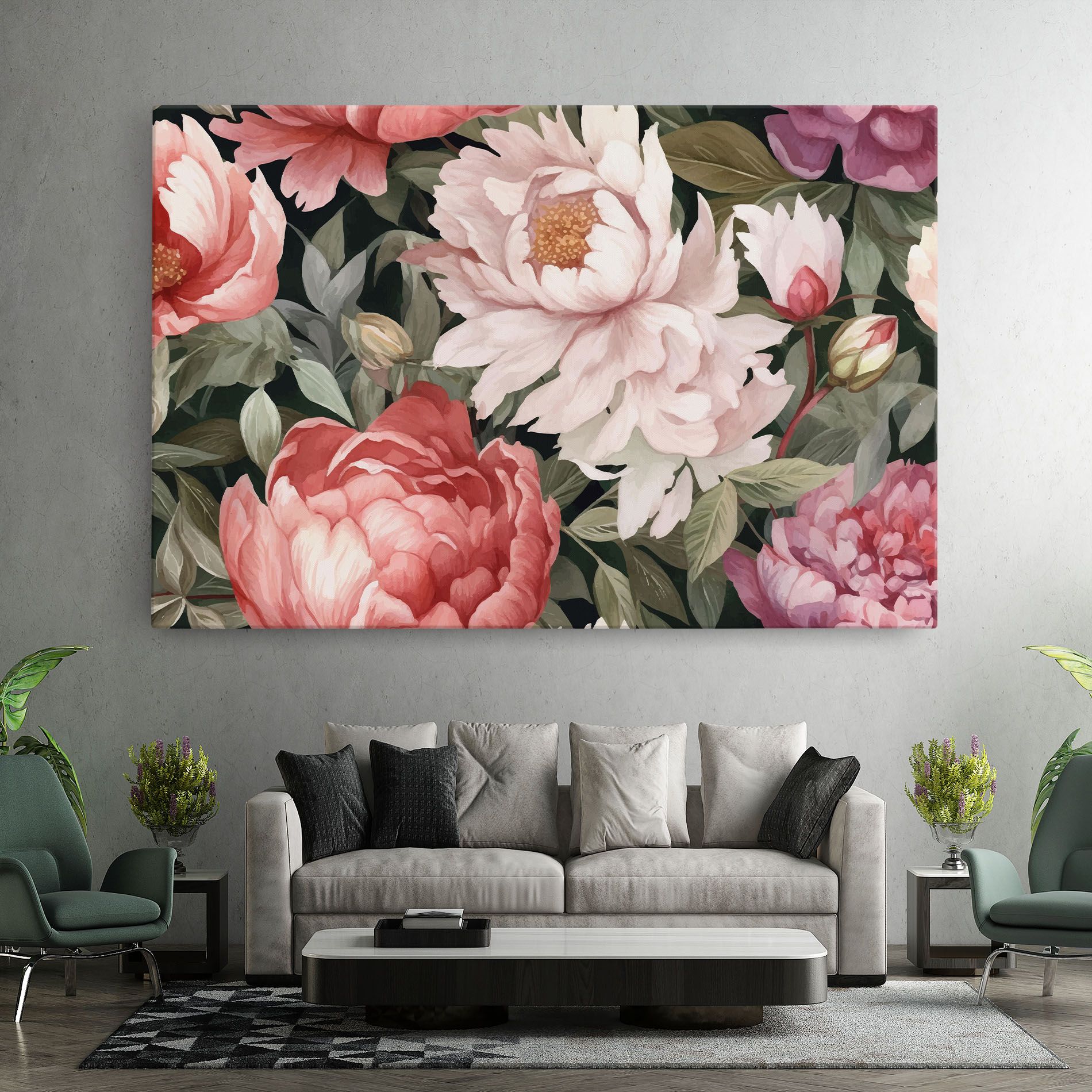Light Peony Art mockup 7