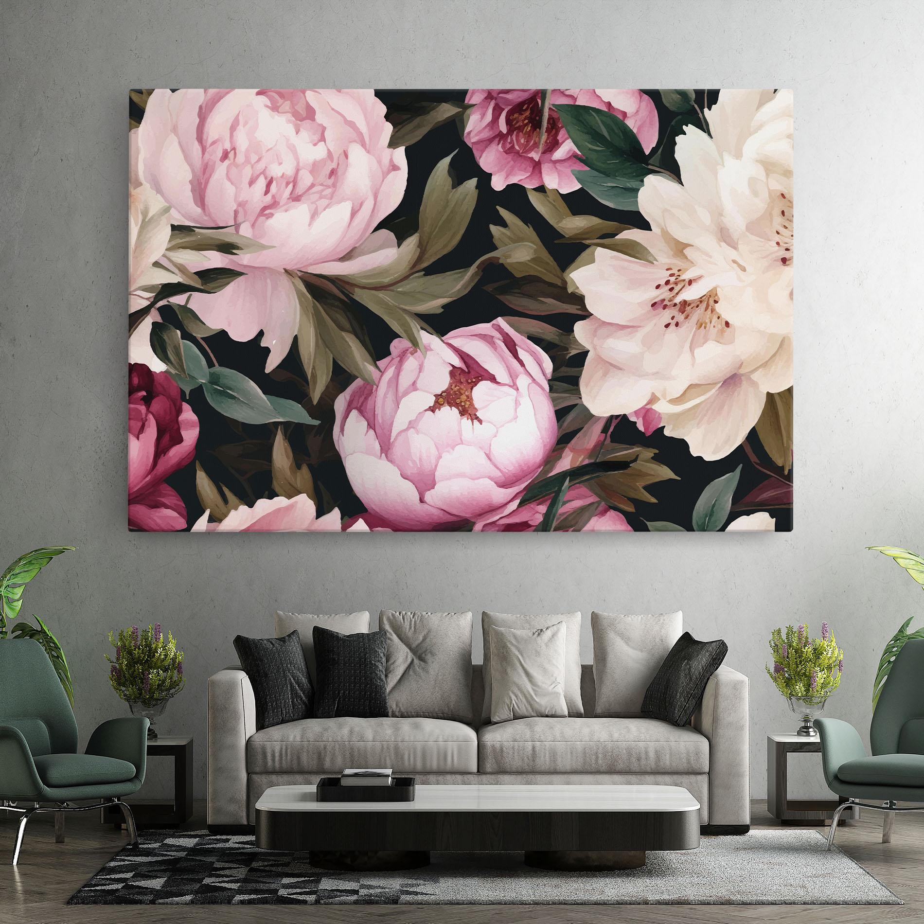 Leinwandbild Peony Paint mockup 7