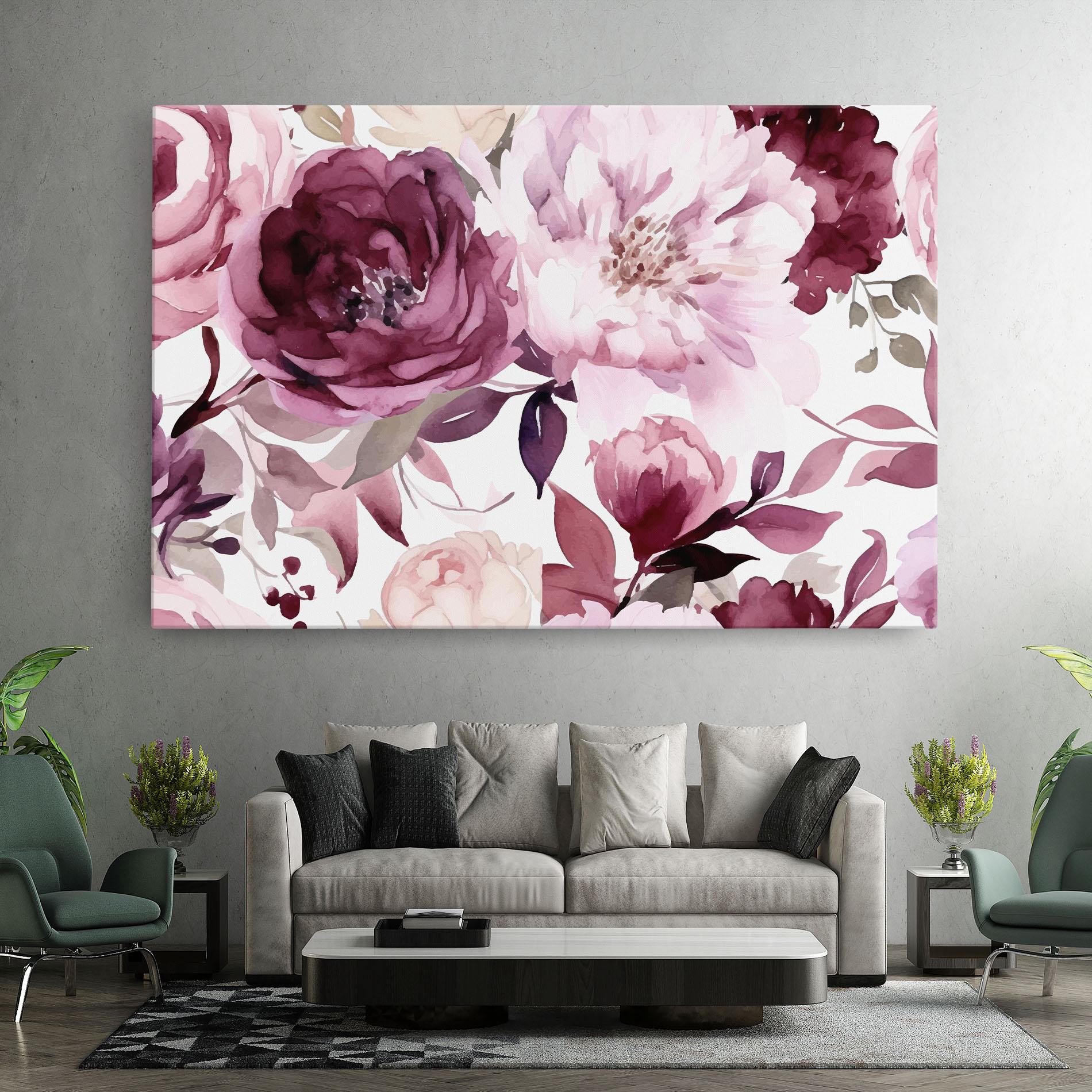 Leinwandbild Peony Pink Purple mockup 7