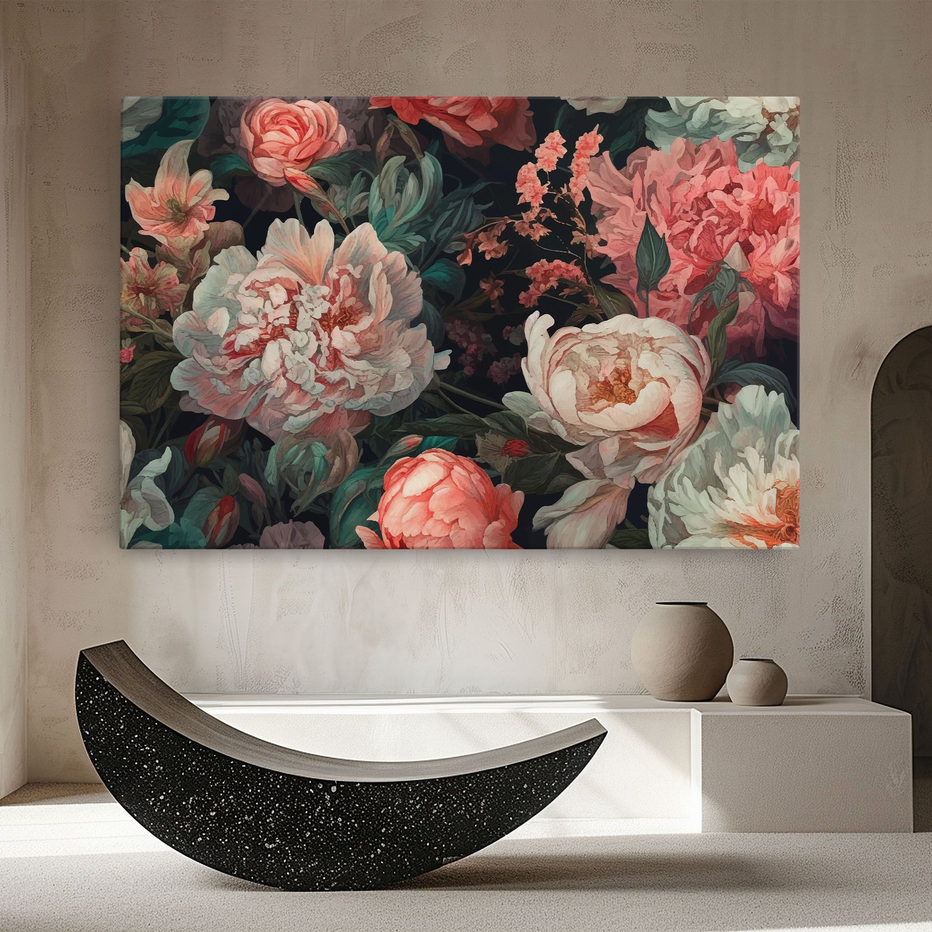 Artistic Pink Peony mockup 8