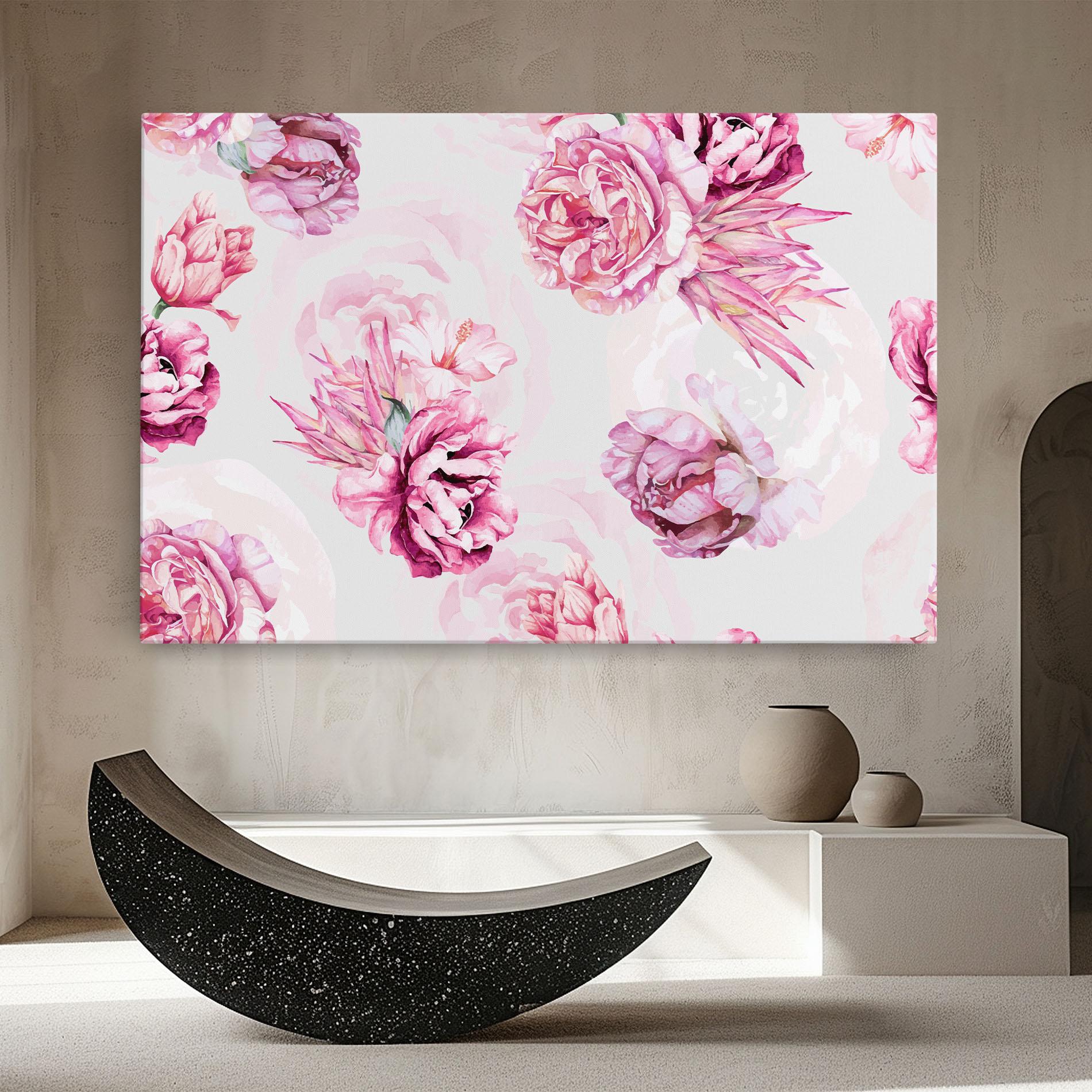 Leinwandbild Blooming Peony mockup 8