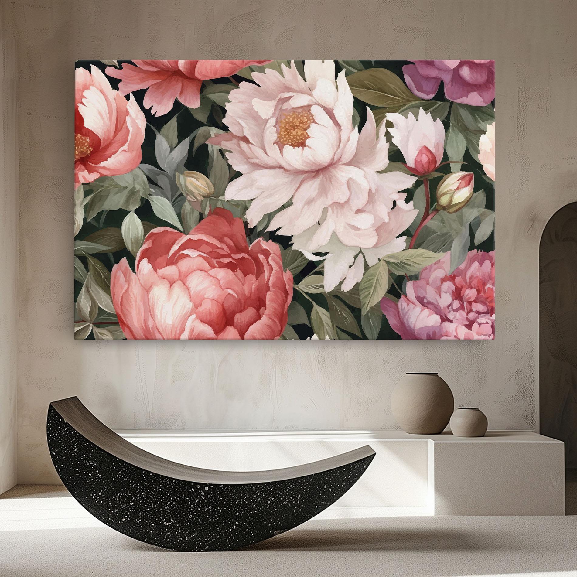 Leinwandbild Light Peony Art mockup 8