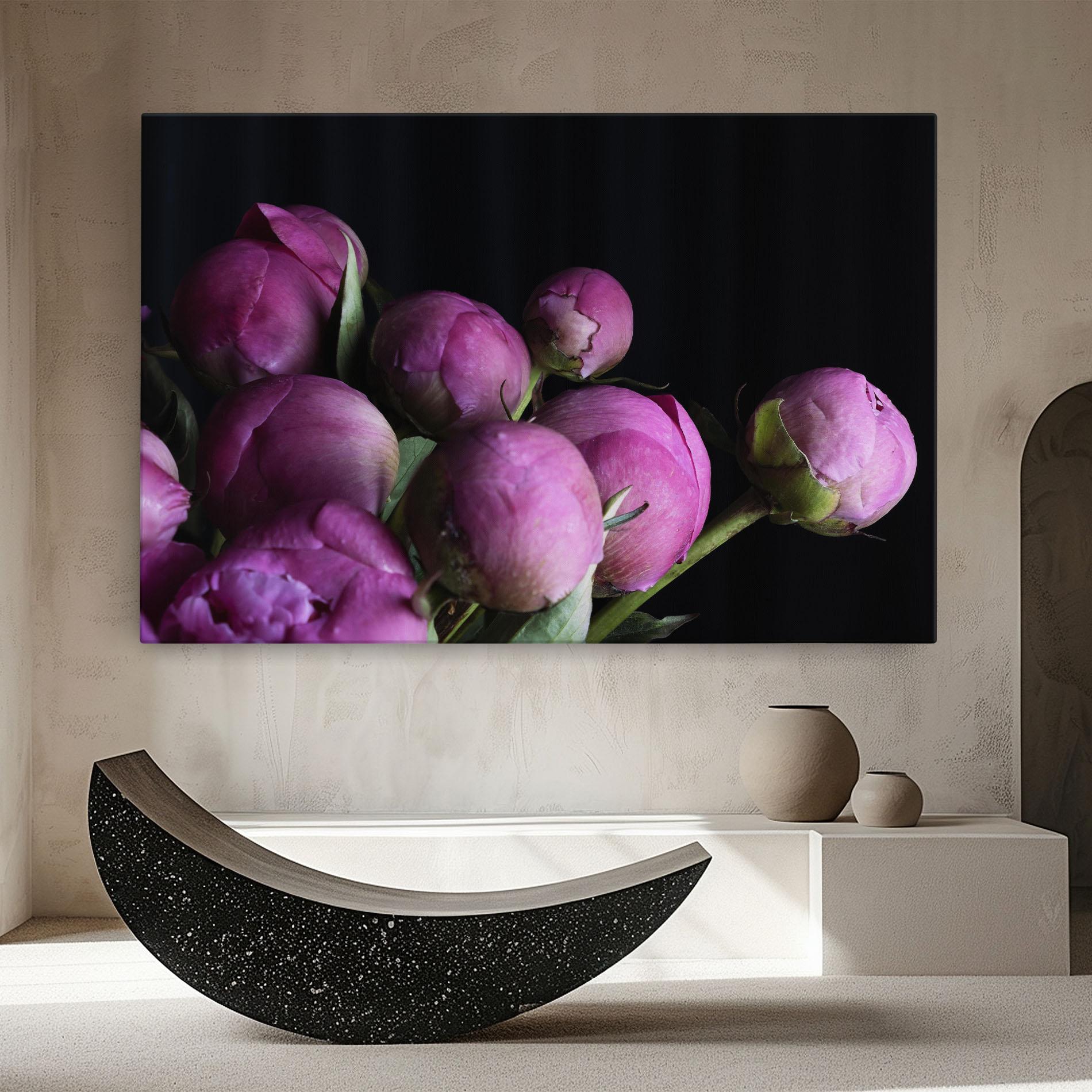 Leinwandbild Peony Buds mockup 8