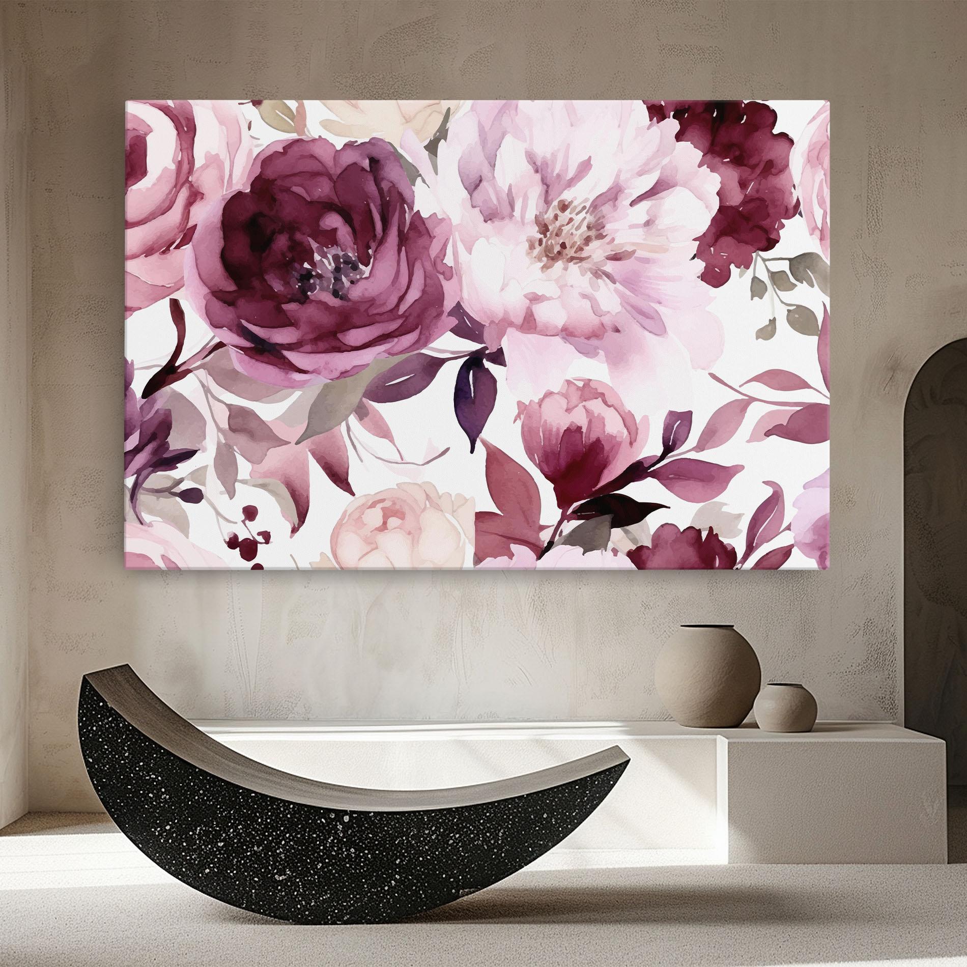 Leinwandbild Peony Pink Purple mockup 8
