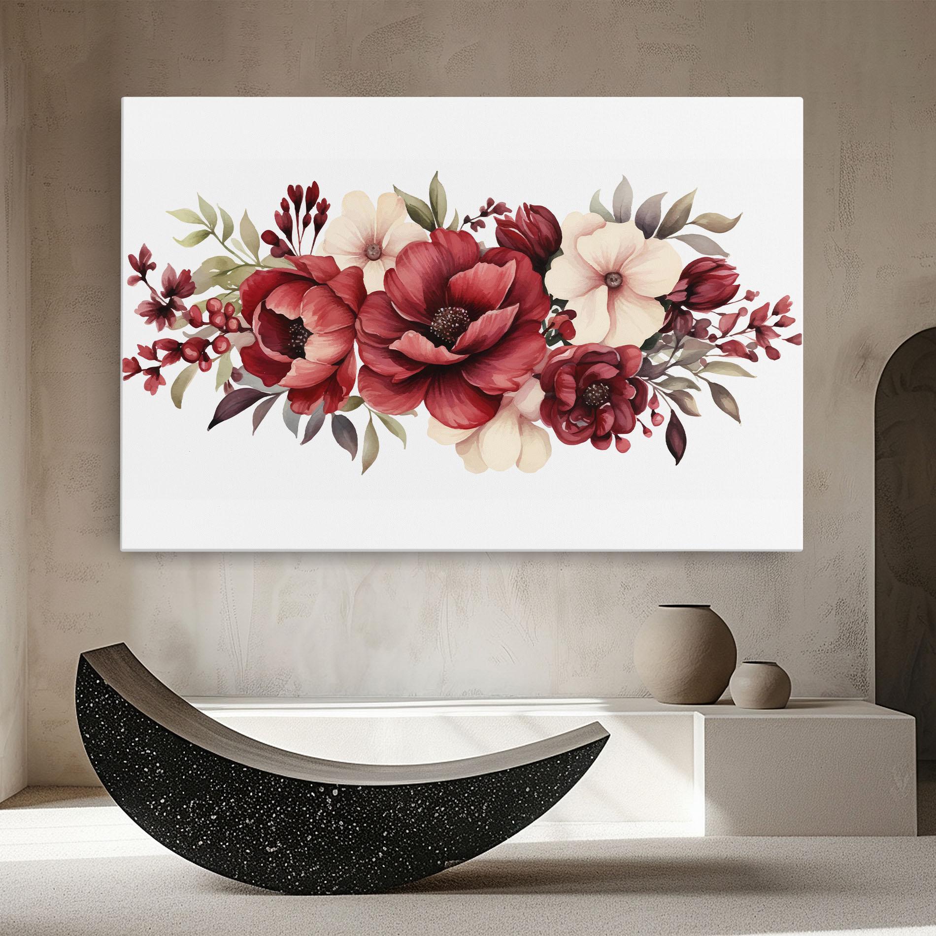 Leinwandbild Red Peony mockup 8