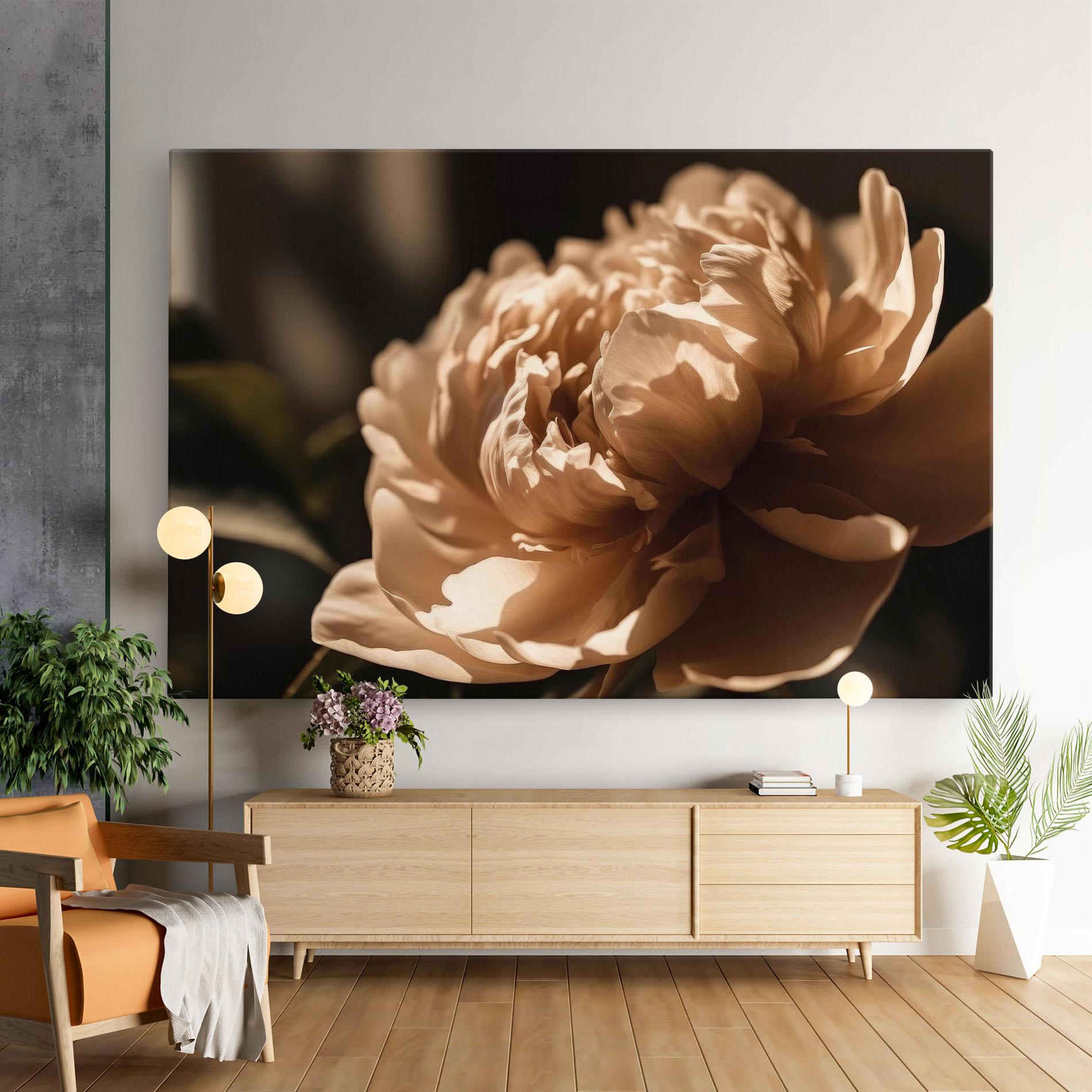 Leinwandbild Cream Peony mockup 9