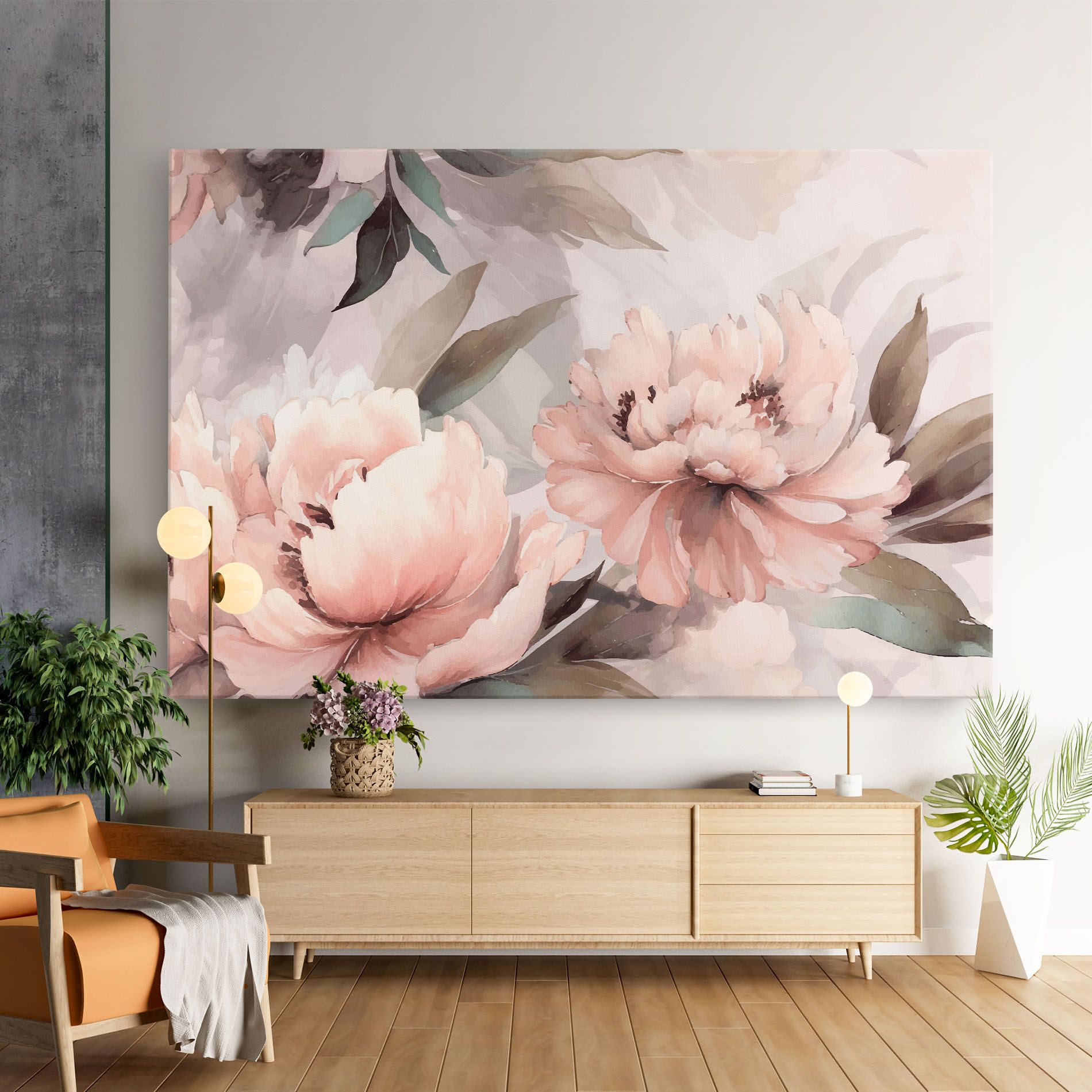 Dreamy Peony Art mockup 9