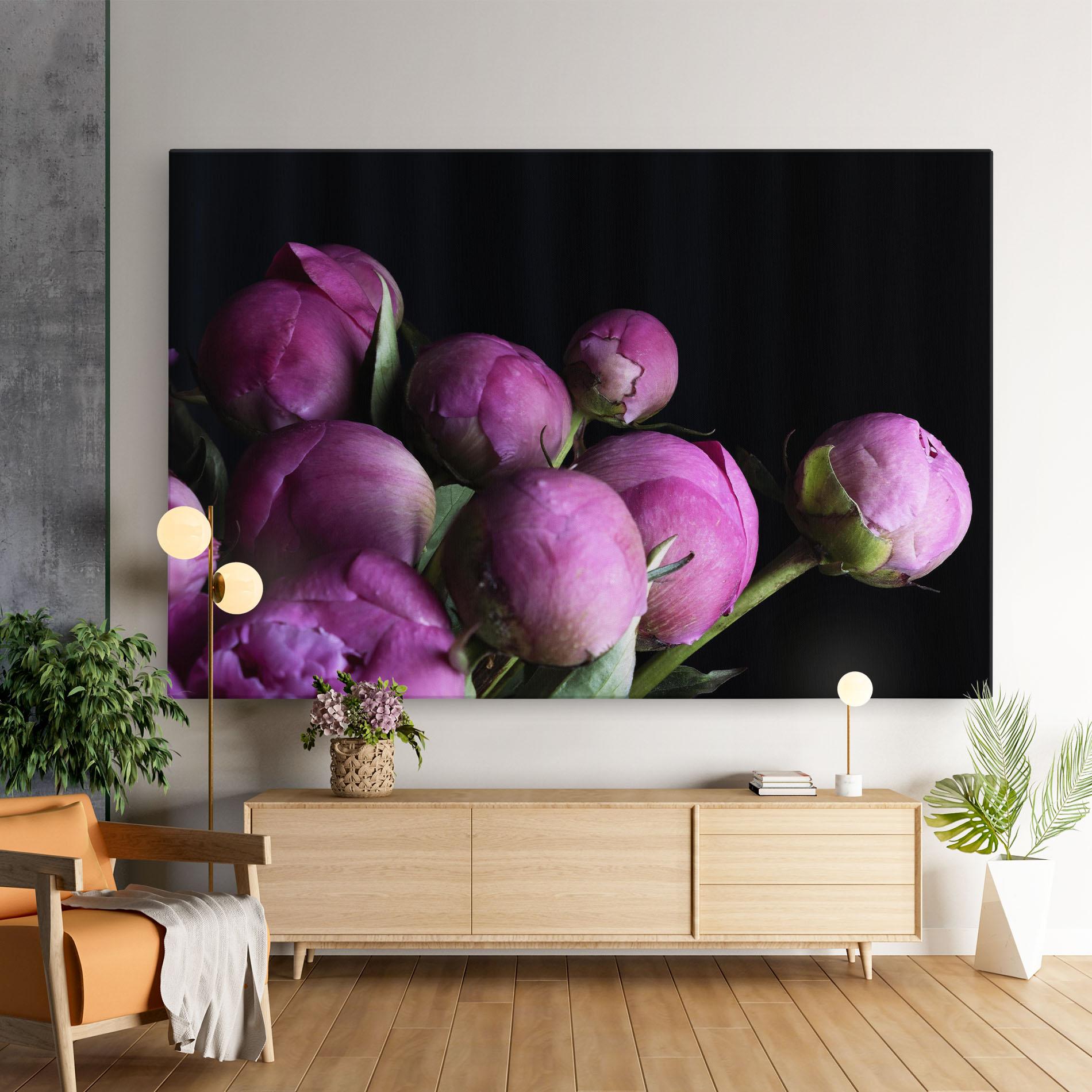 Leinwandbild Peony Buds mockup 9
