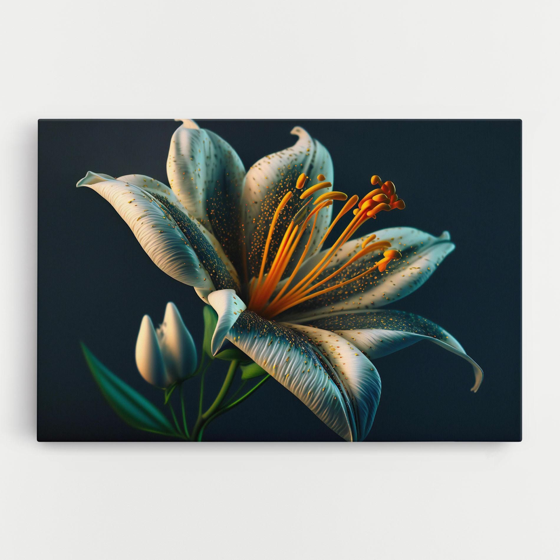 Leinwandbild Blue Grey Lily mockup 0