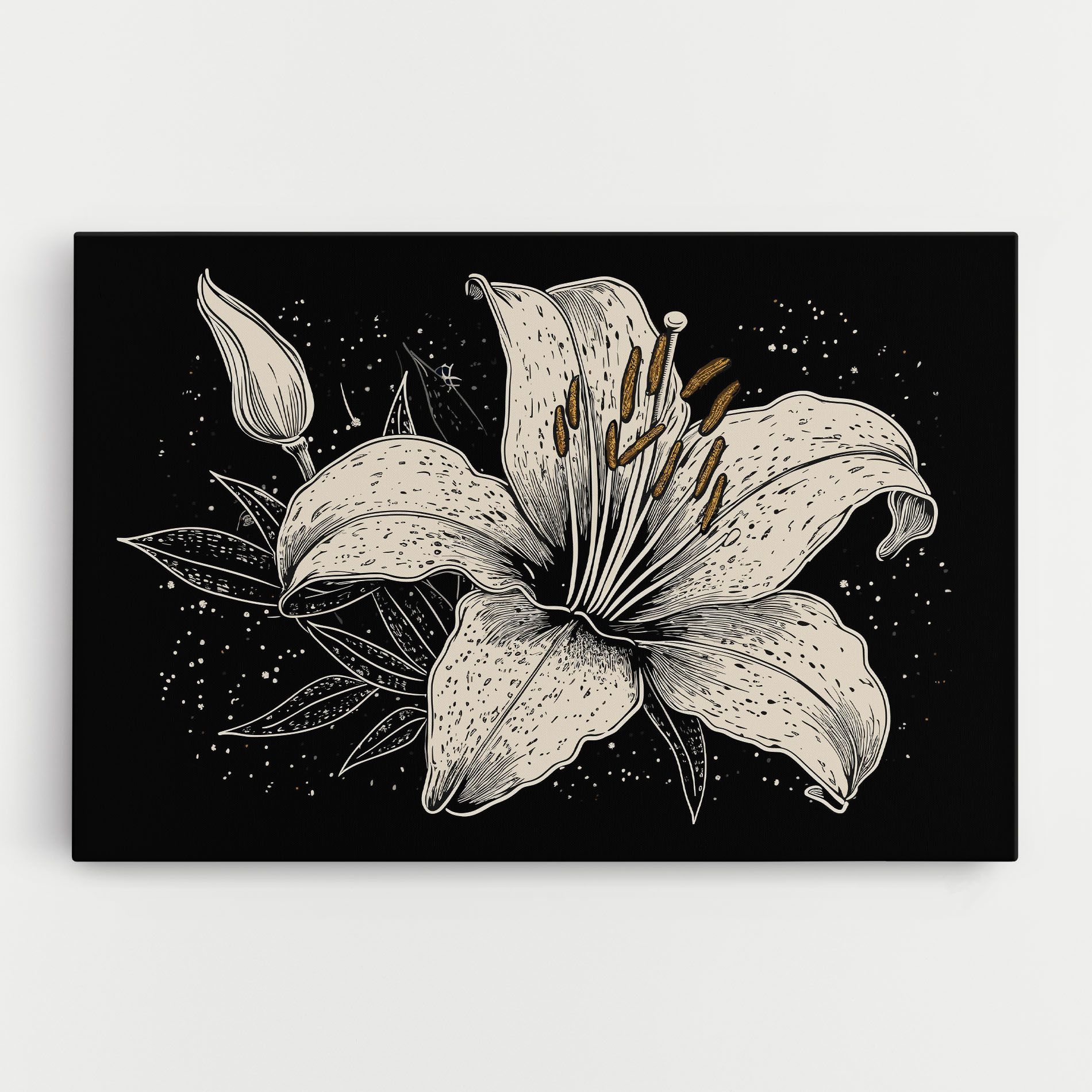 Cream Black Lily mockup 0