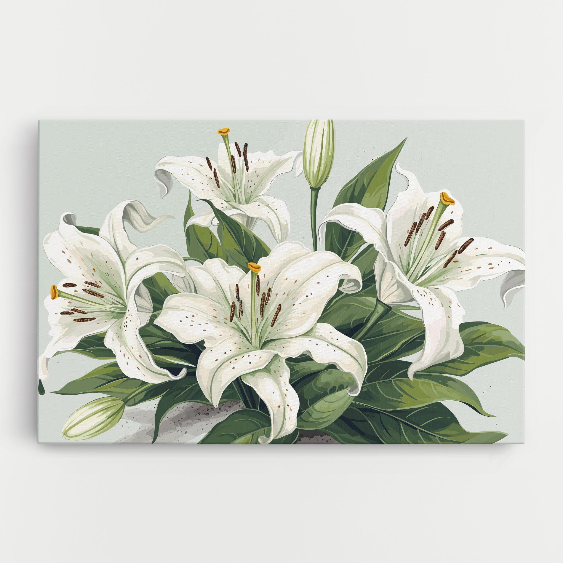 Leinwandbild Light Lily Art mockup 0
