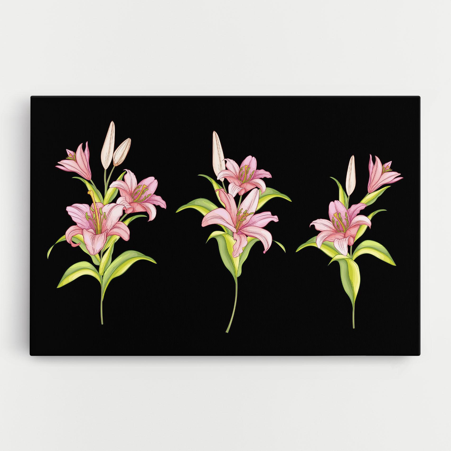 Leinwandbild Lily Set mockup 0
