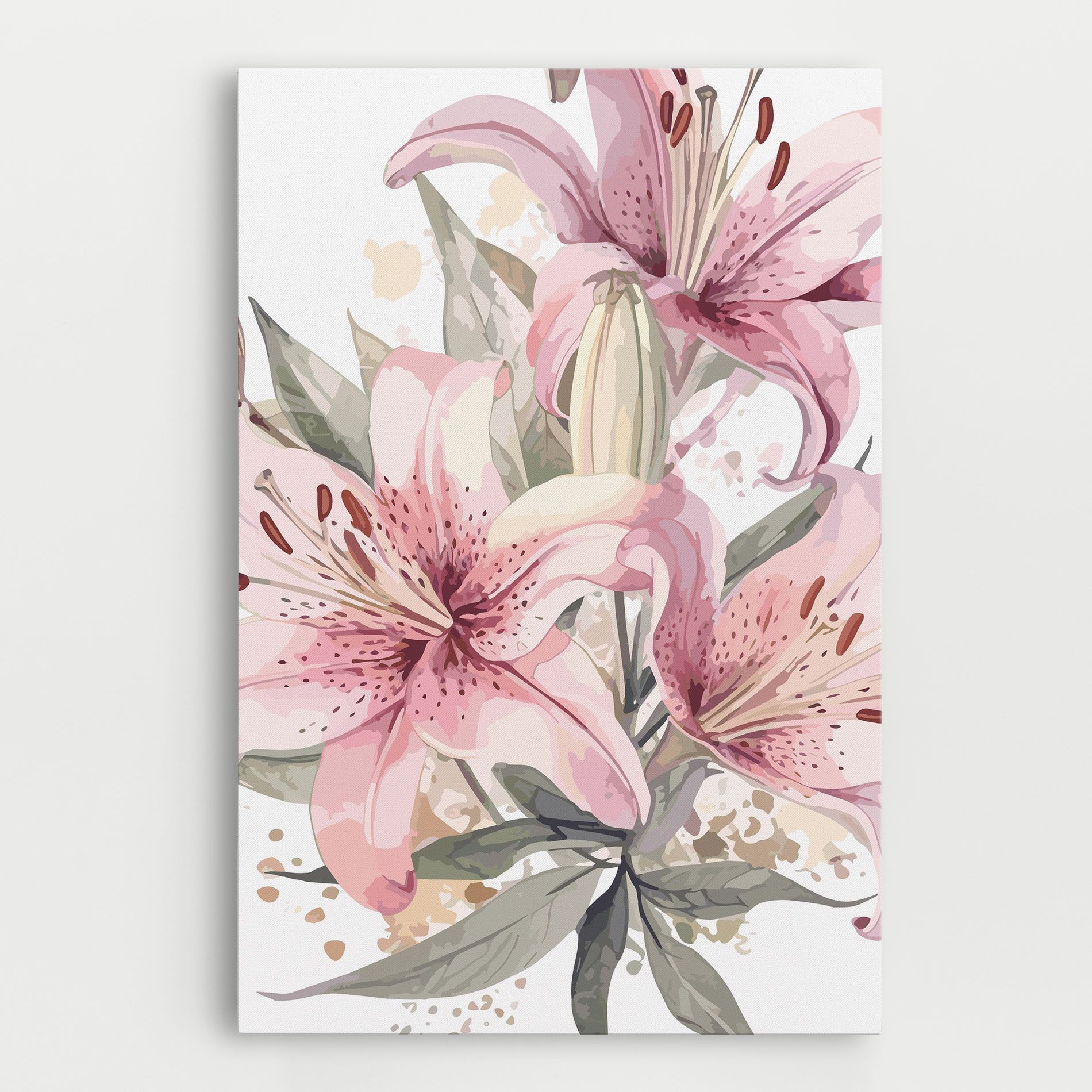 Light Pink Lily Art mockup 0