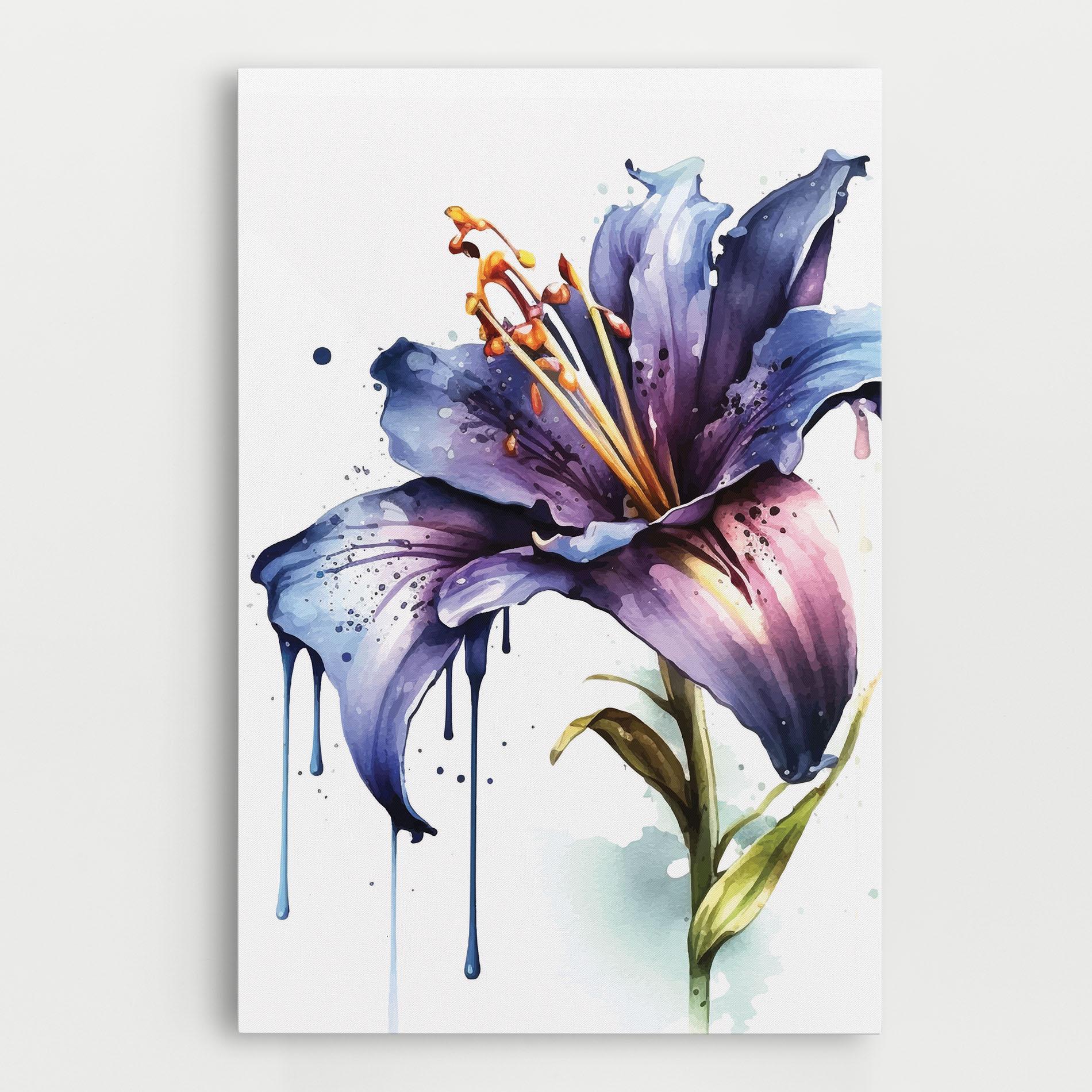 Leinwandbild Purple Orange Lily mockup 0