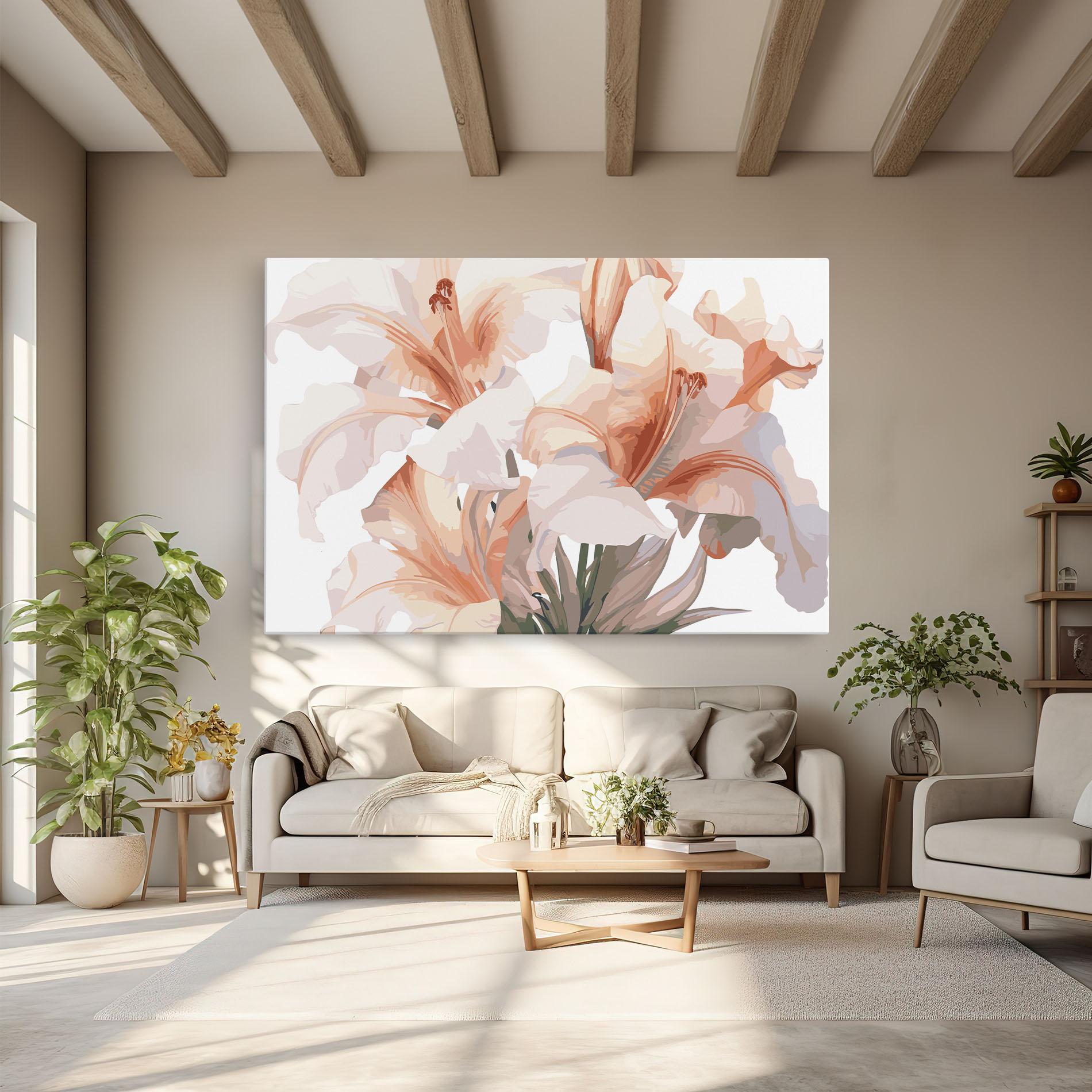 Leinwandbild Light Pink Lily mockup 6