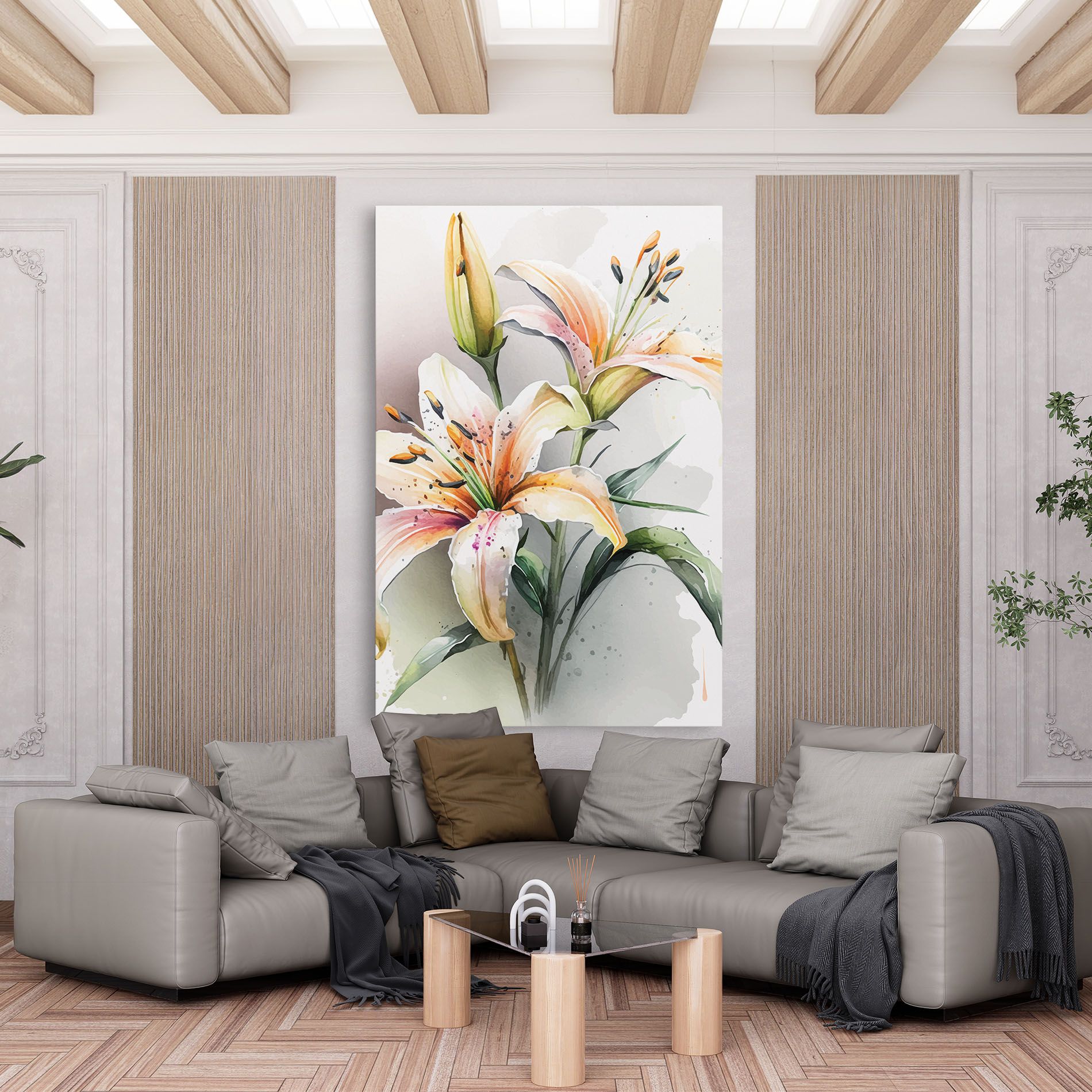 White Orange Lily mockup 6