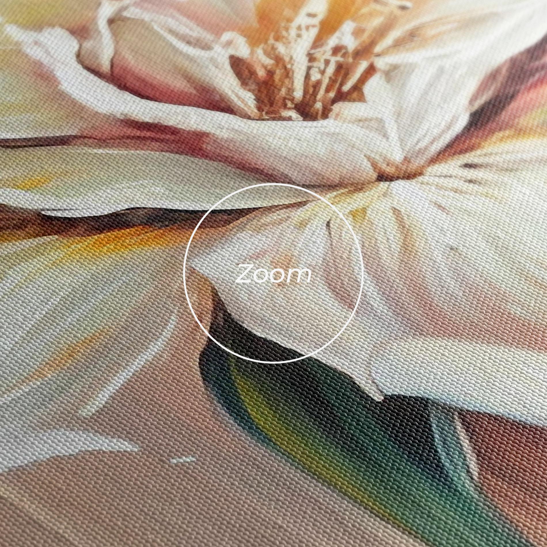 Leinwandbild Abstract Lily Painting mockup 3