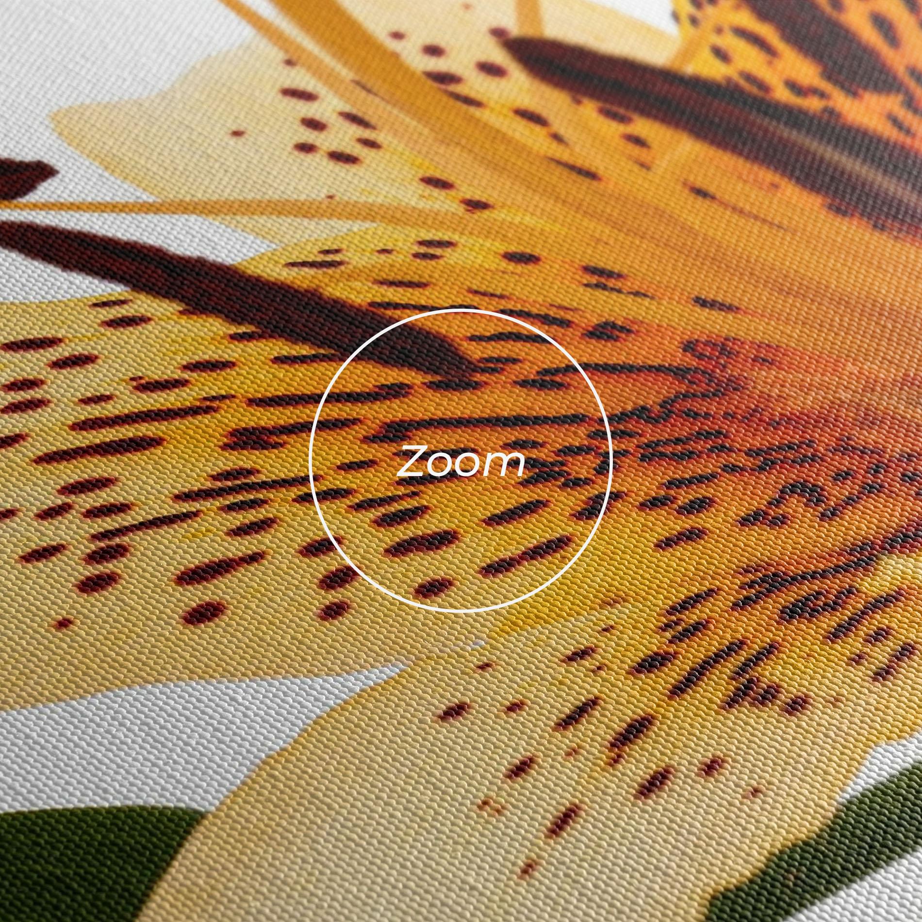Leinwandbild Big Yellow Lily mockup 3