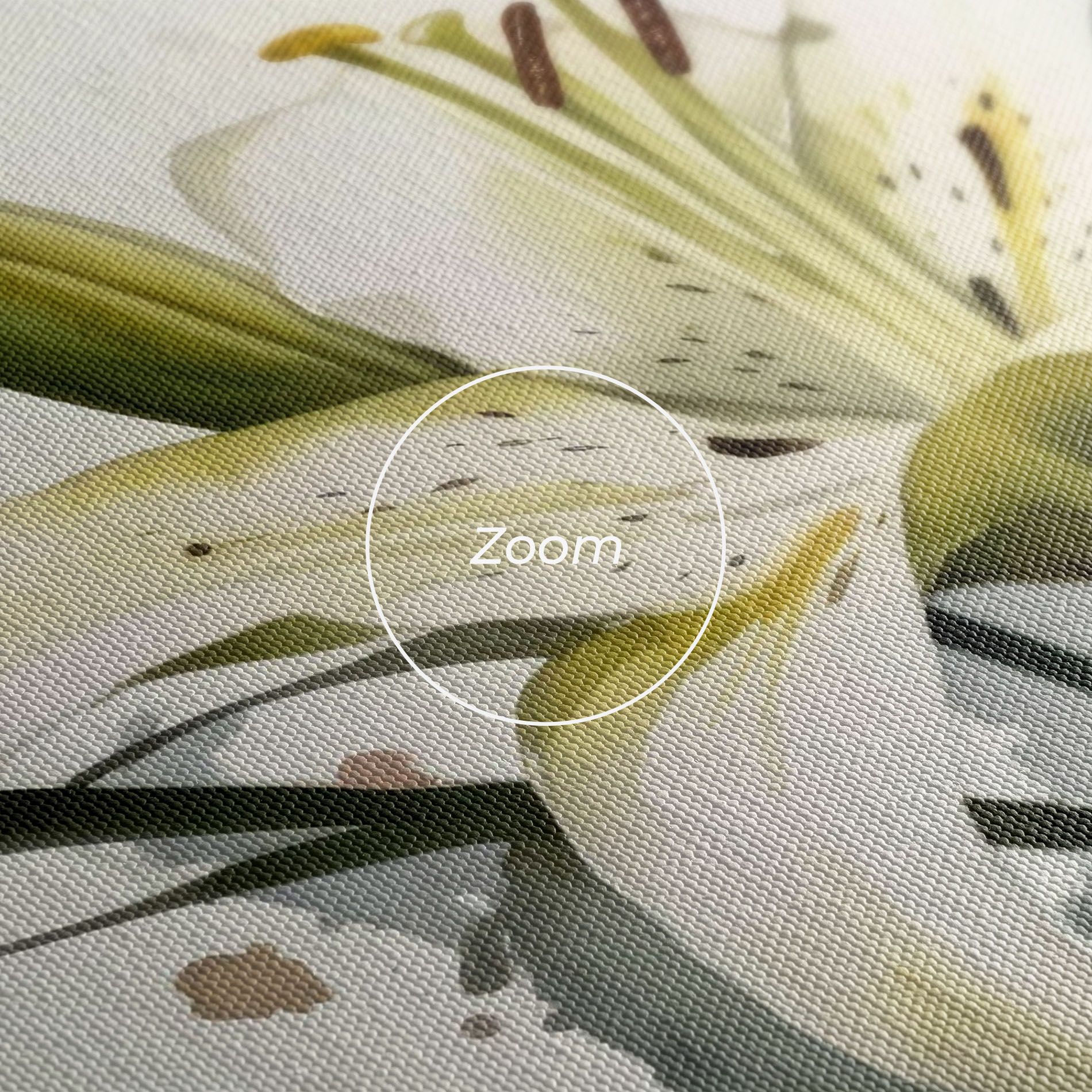 Cute White Lily Painting mockup 3