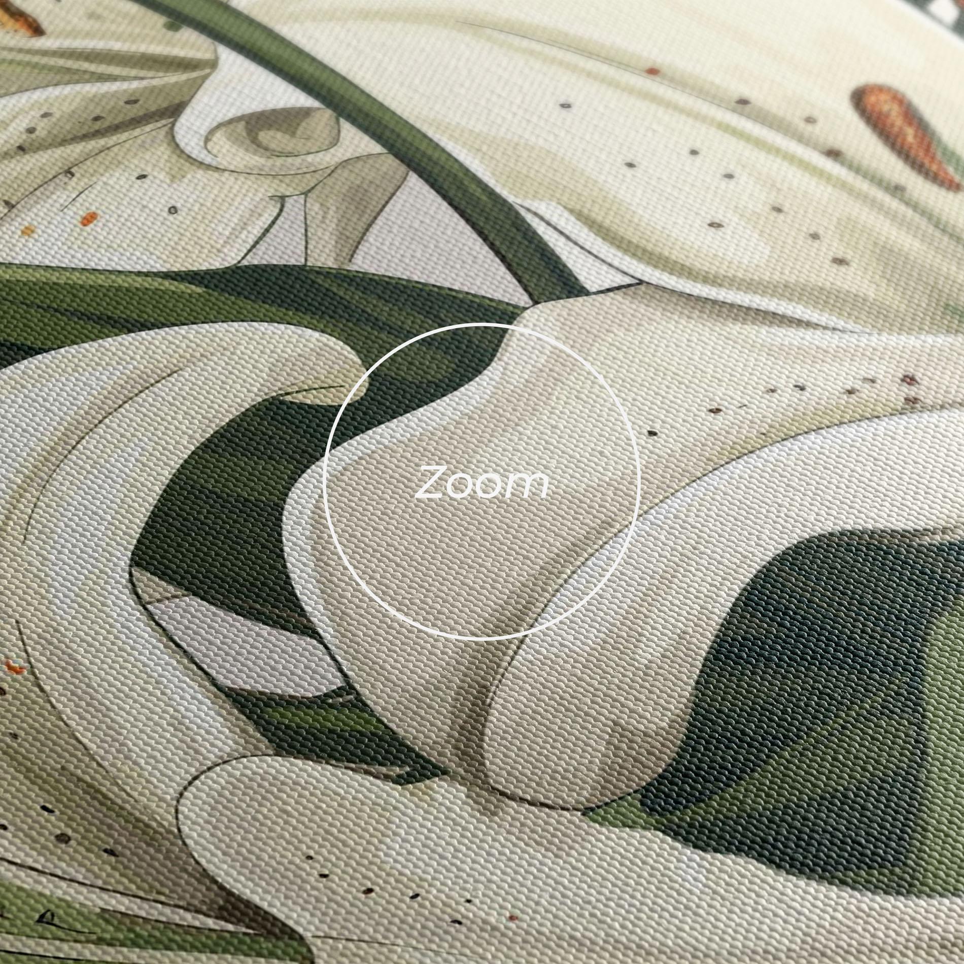 Leinwandbild Grey White Lily mockup 3