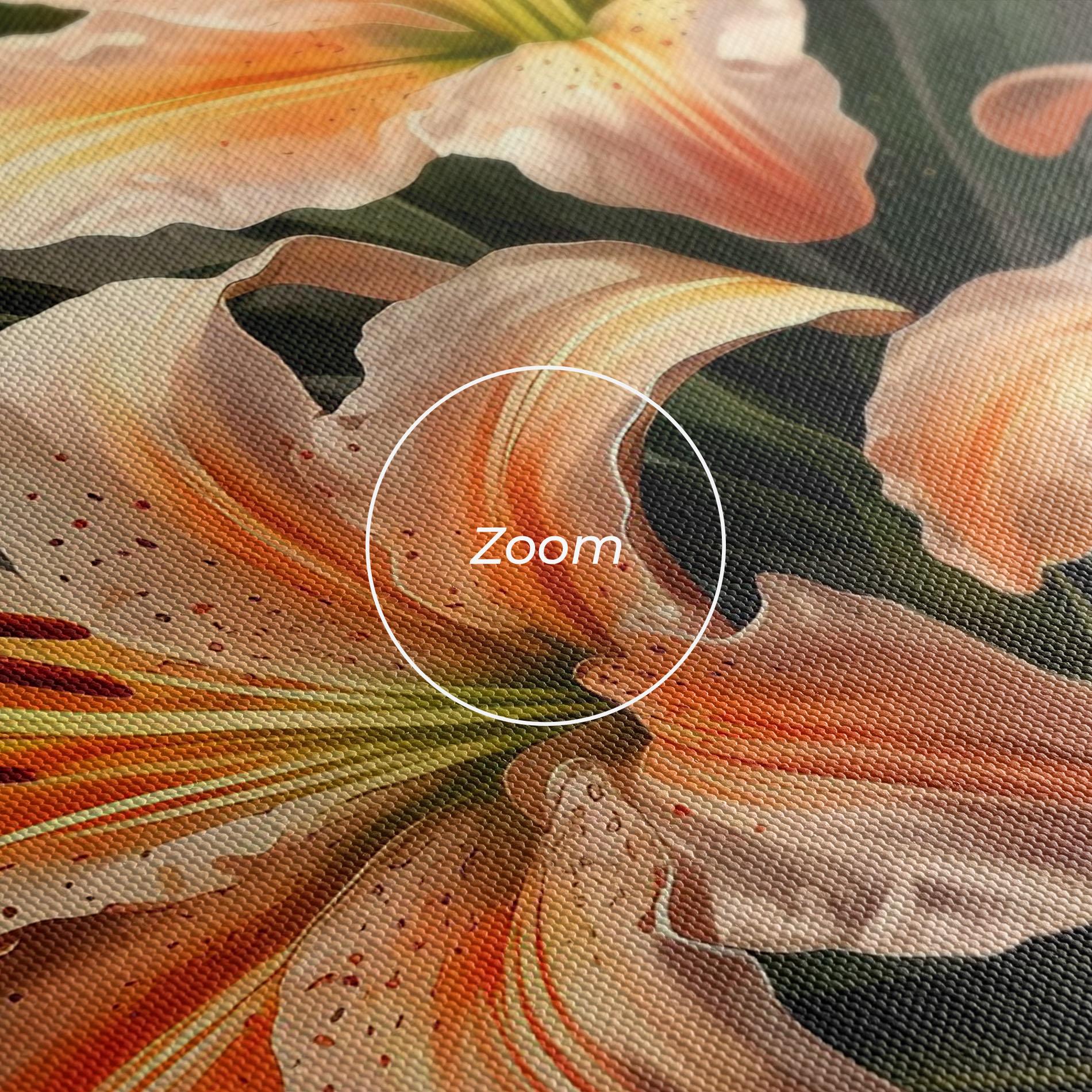 Leinwandbild Light Orange Lily mockup 3