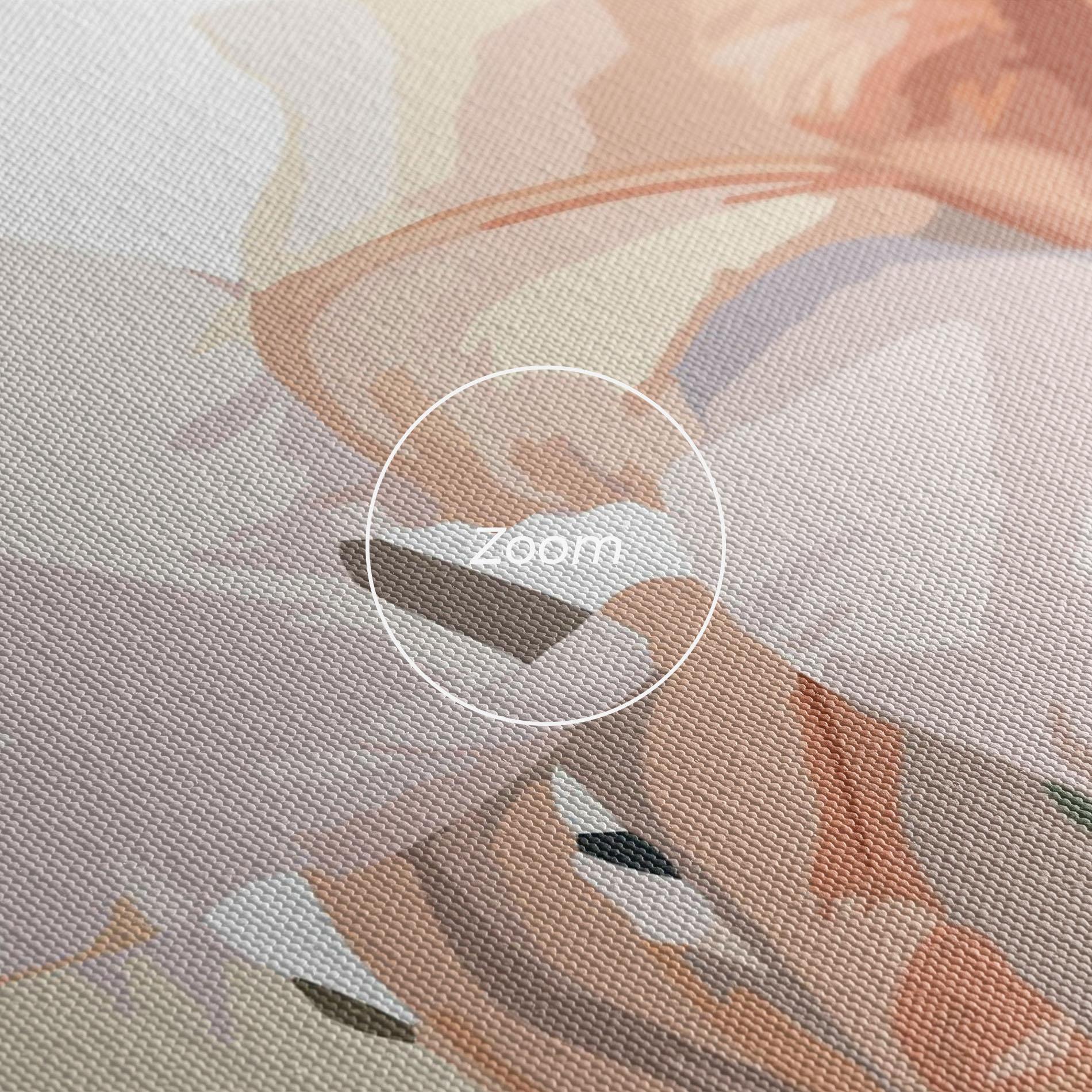 Leinwandbild Light Pink Lily mockup 3