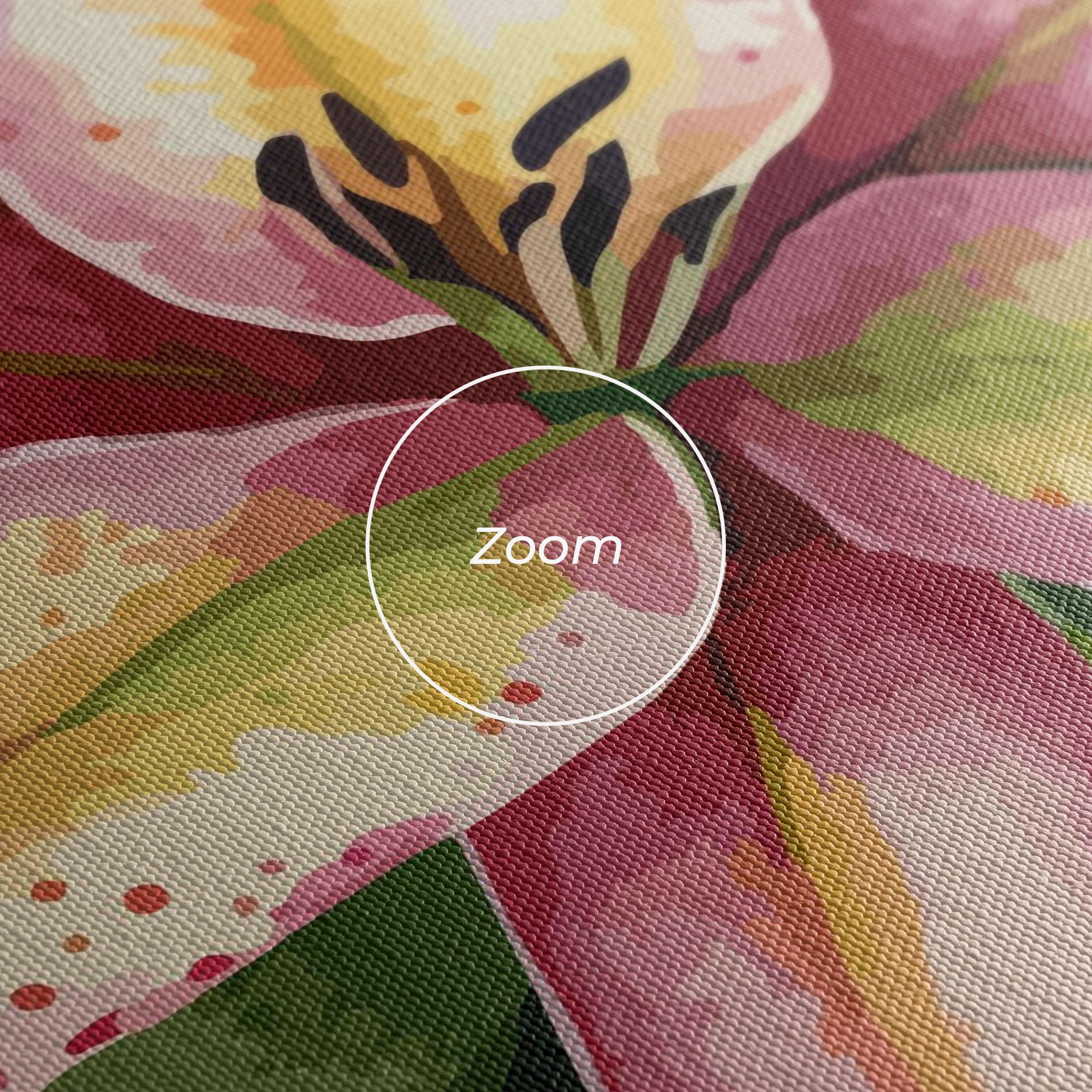 Leinwandbild Lily Pretty Pink mockup 3