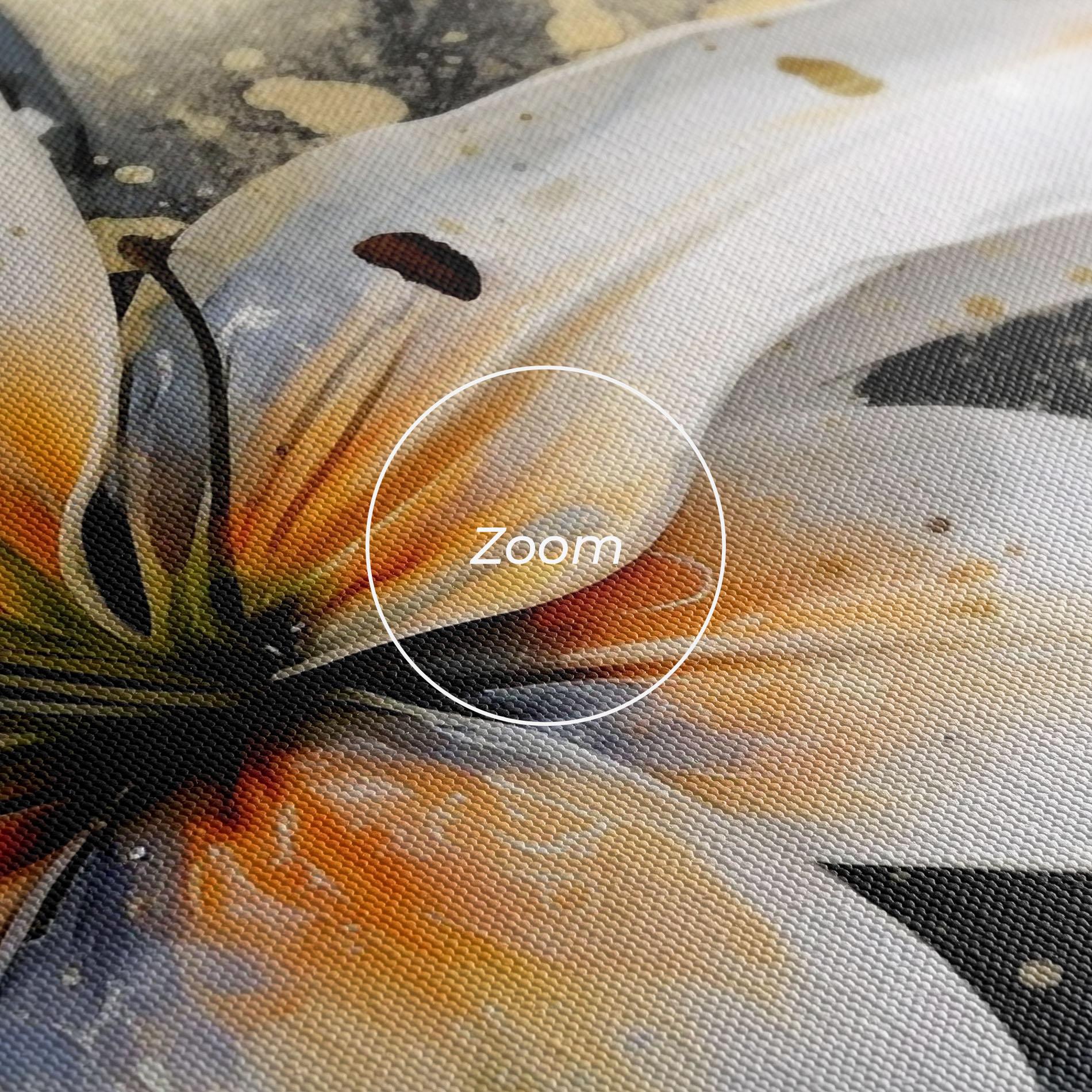 Leinwandbild Lily With Orange Painting mockup 3