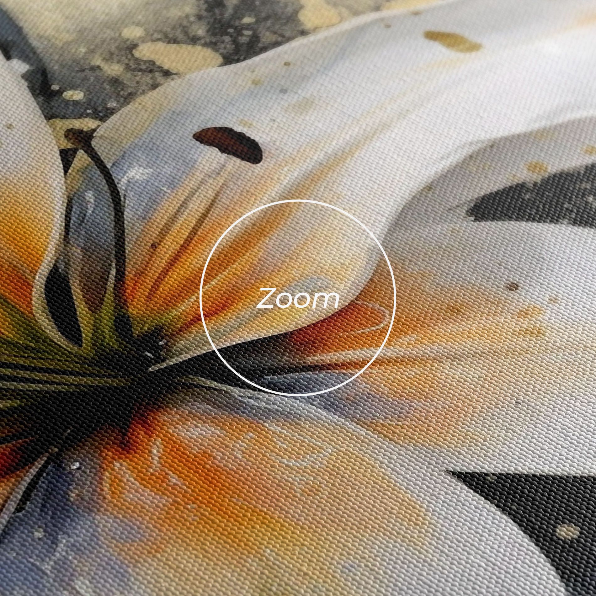 Lily With Orange Painting mockup 3