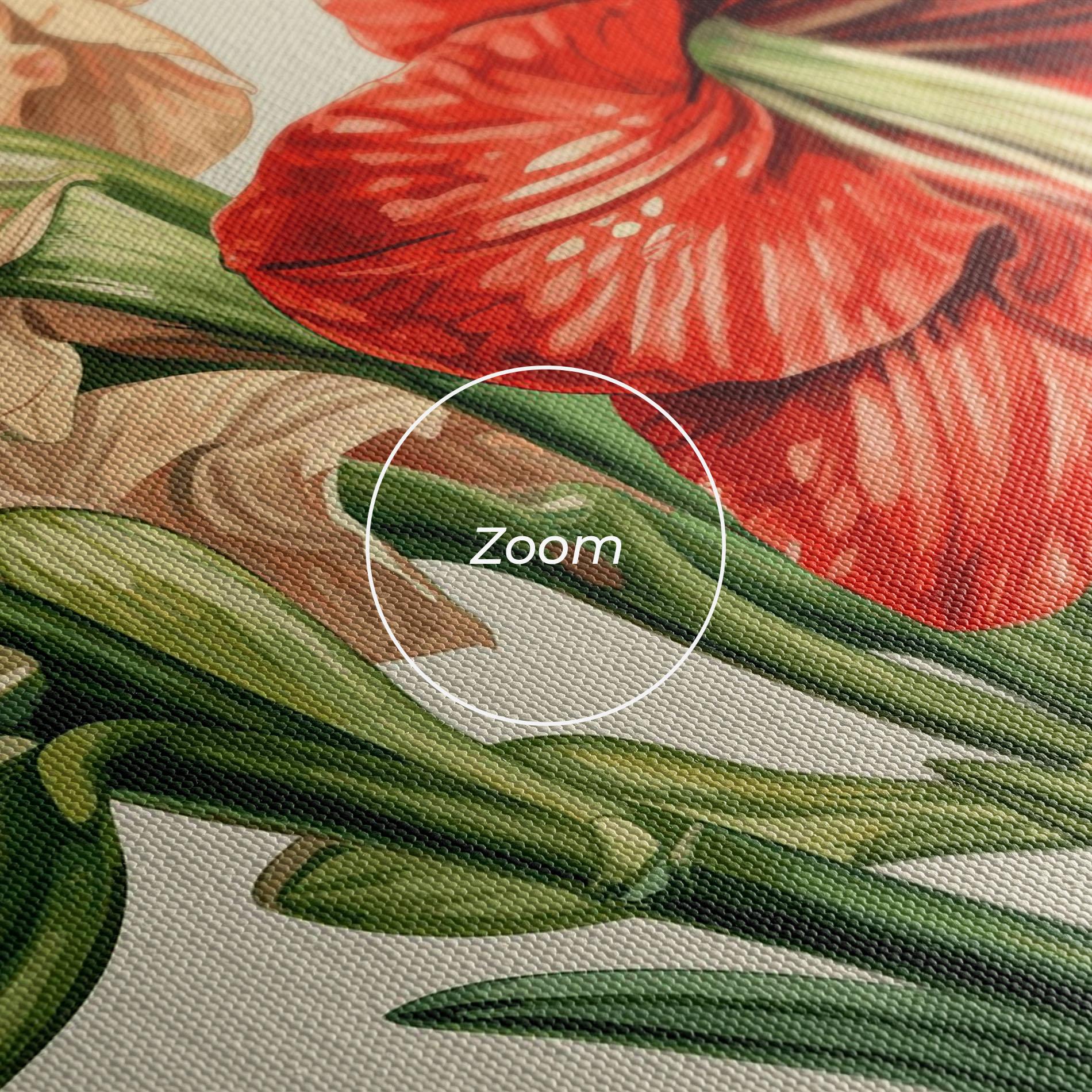 Leinwandbild Orange Cream Lily mockup 3