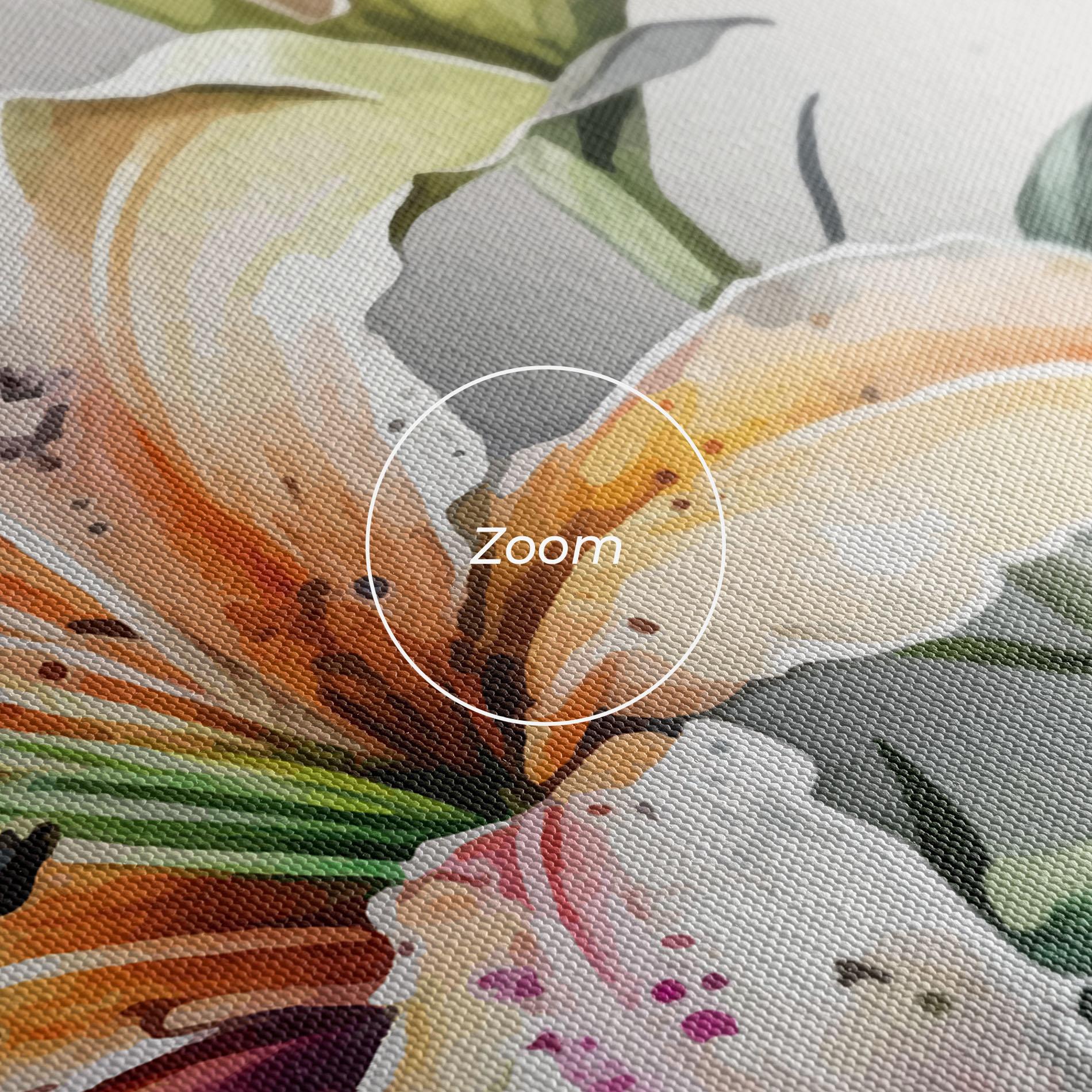 Leinwandbild White Orange Lily mockup 3