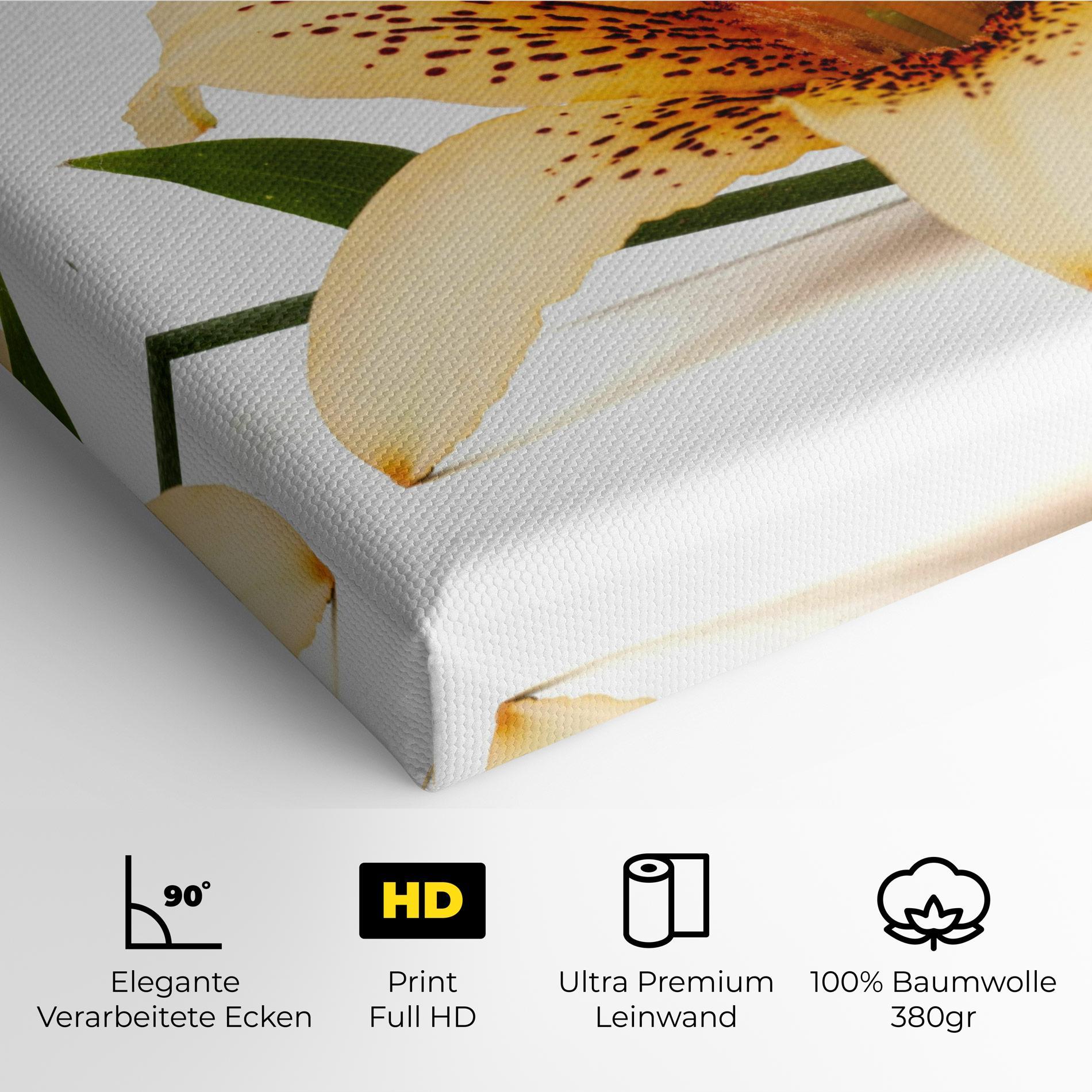 Leinwandbild Big Yellow Lily mockup 4