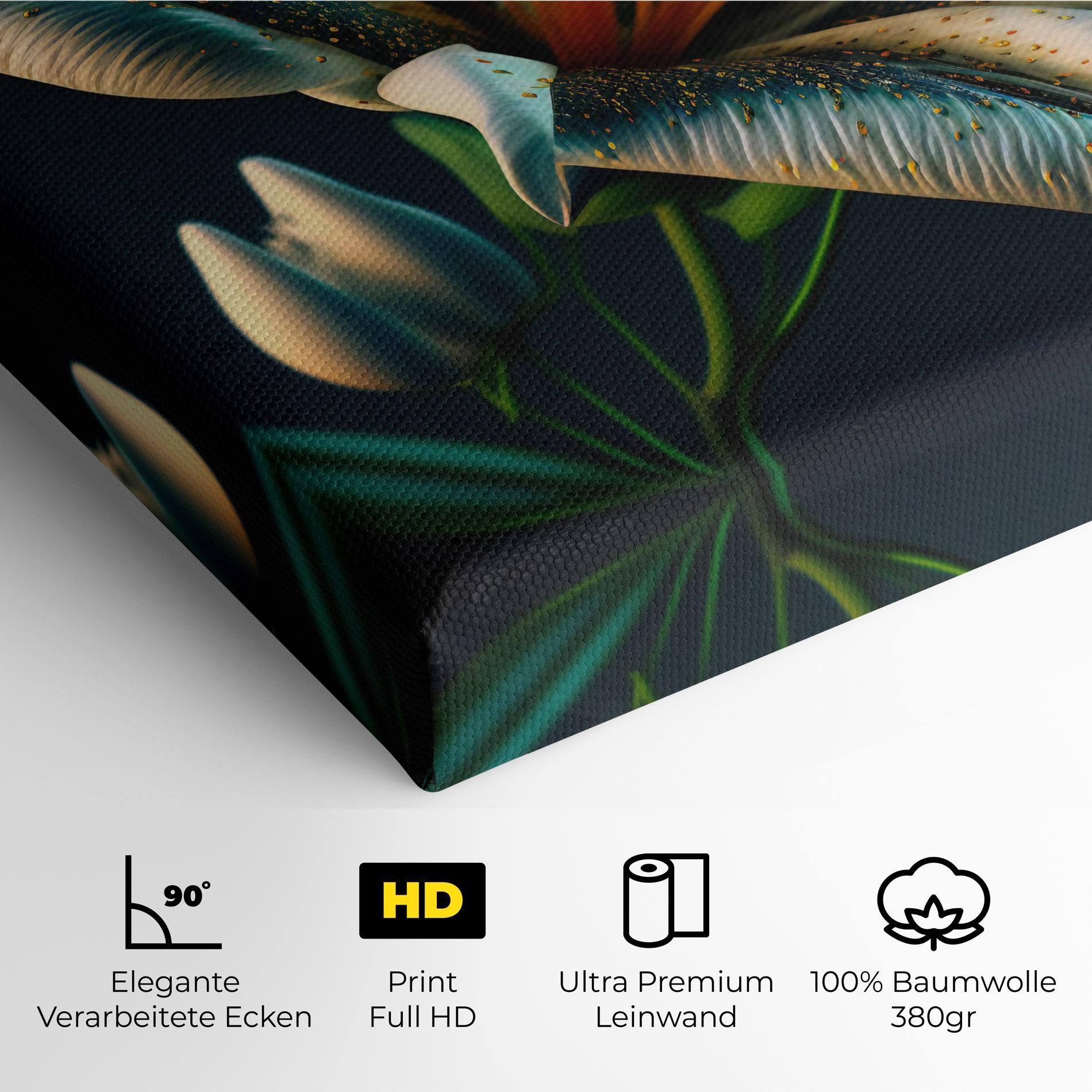 Leinwandbild Blue Grey Lily mockup 4