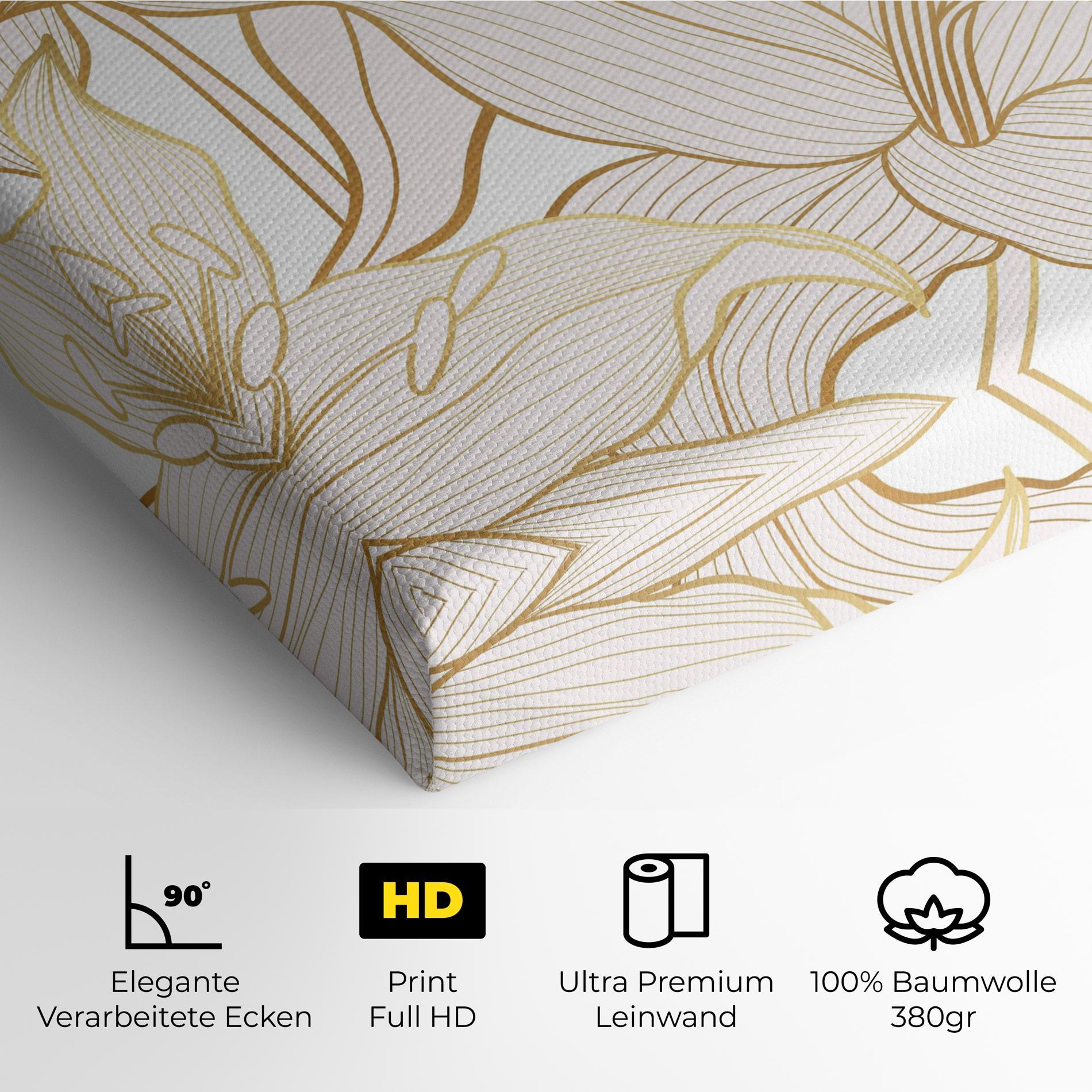 Leinwandbild Gold Lily mockup 4