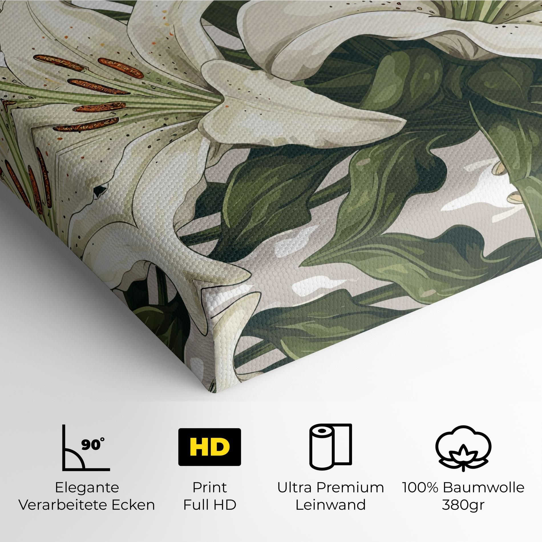 Grey White Lily mockup 4