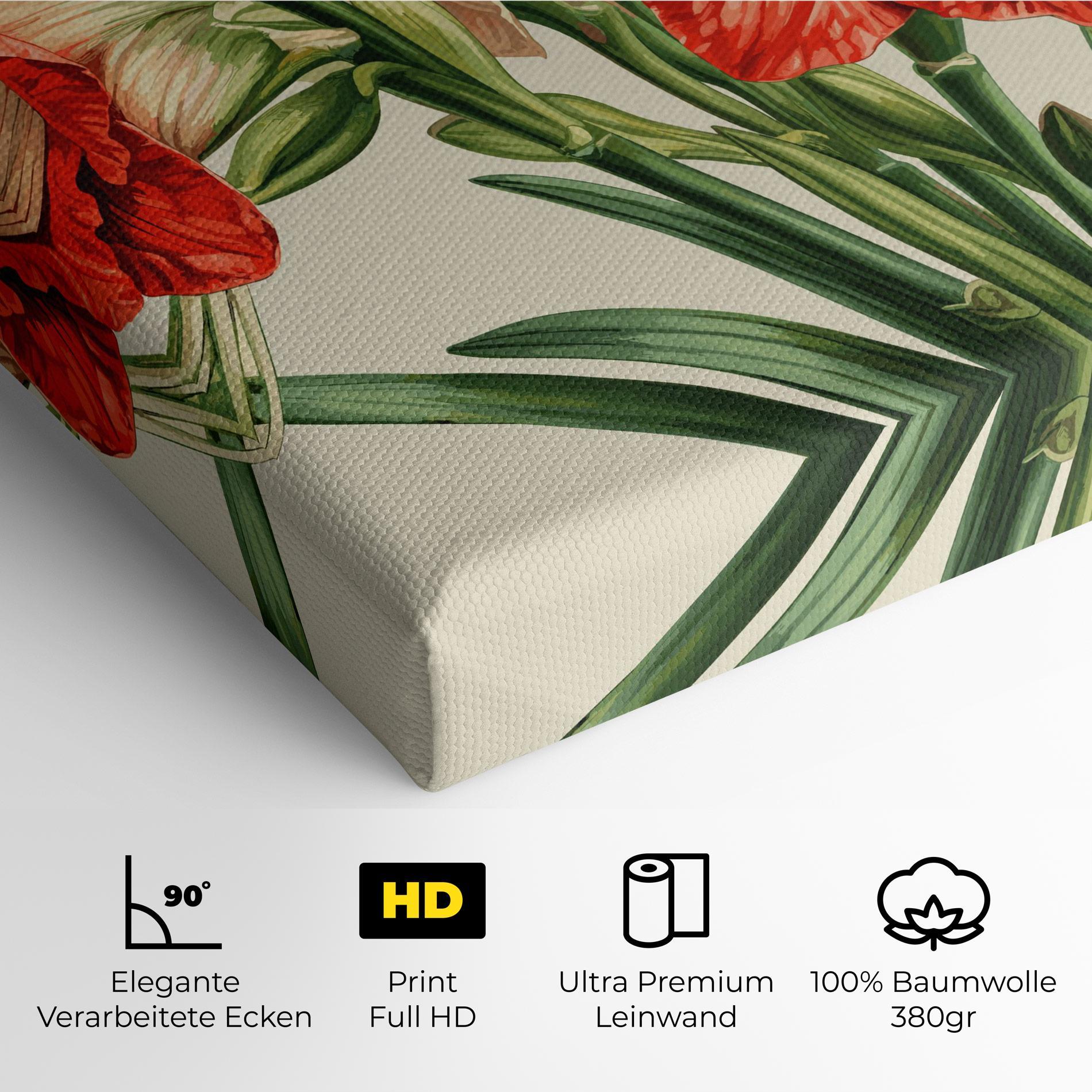 Leinwandbild Orange Cream Lily mockup 4