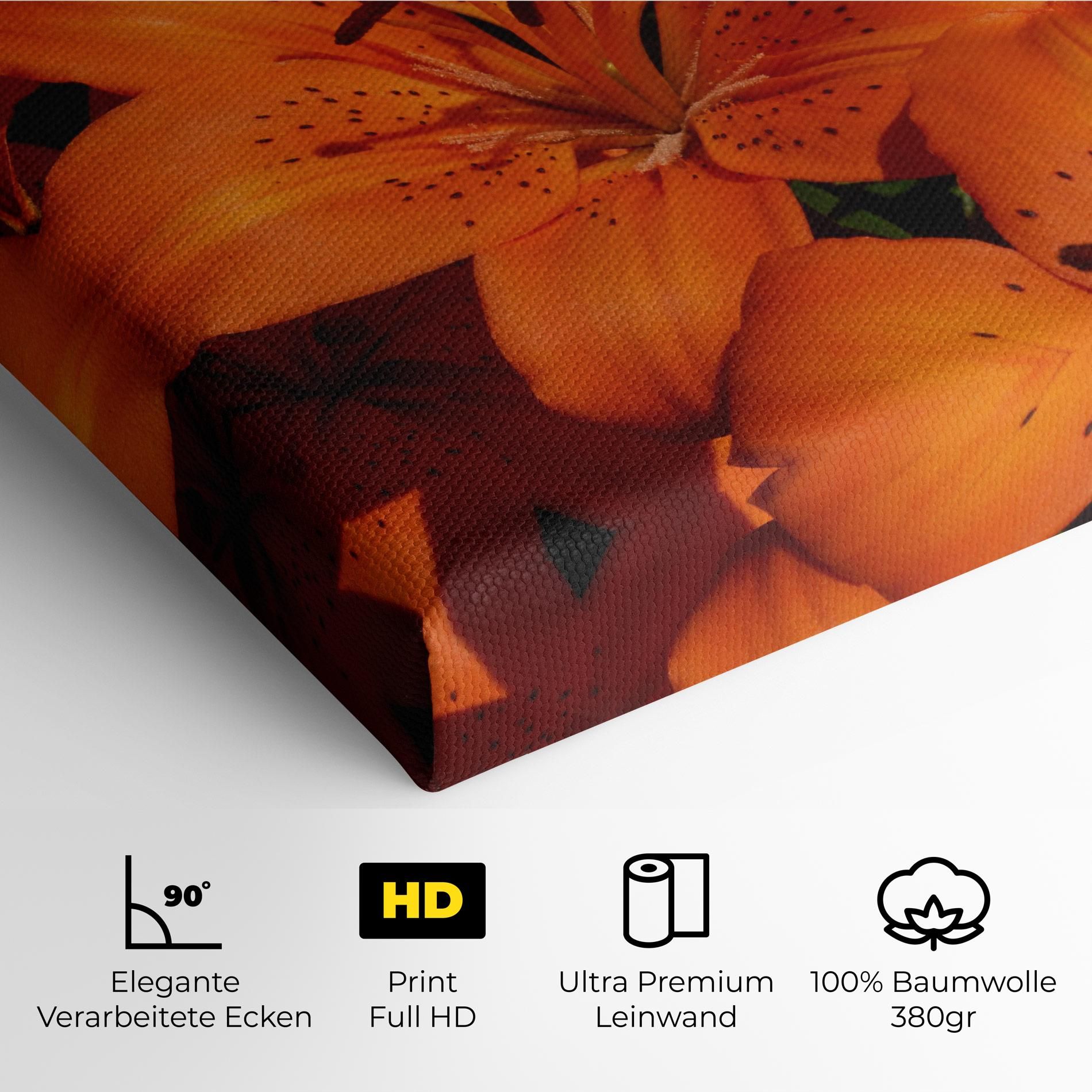 Orange Lily In The Sun mockup 4