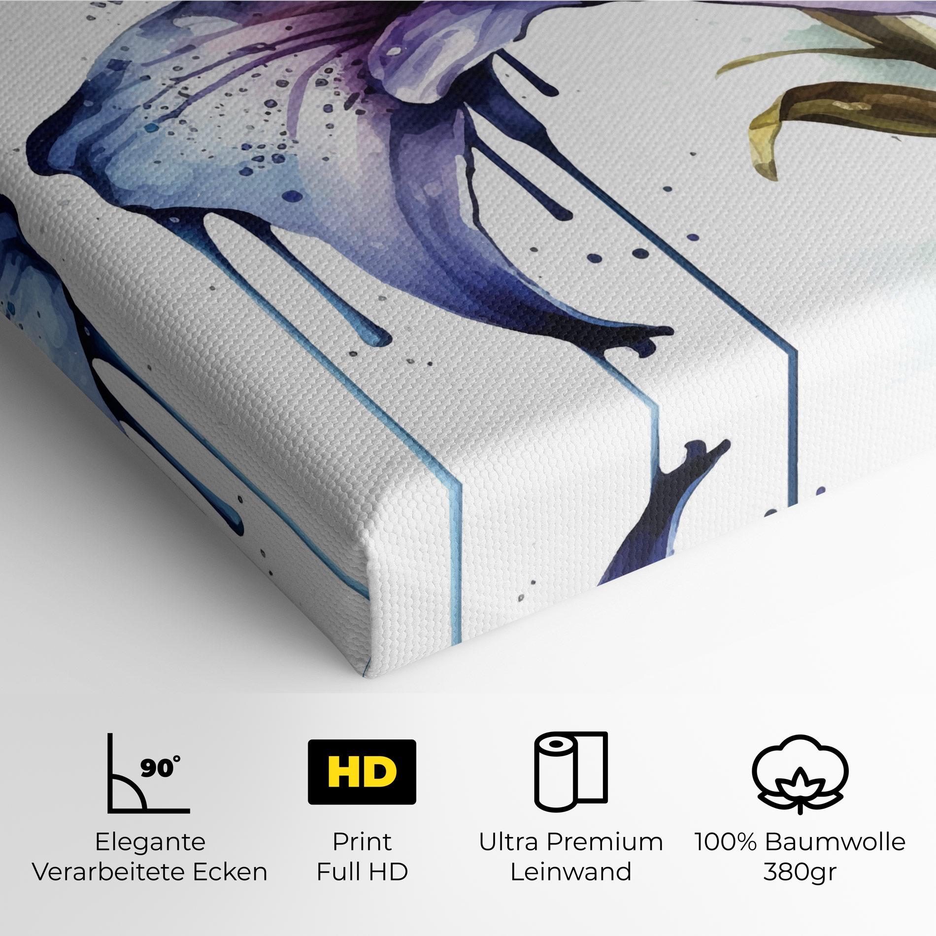 Leinwandbild Purple Orange Lily mockup 4