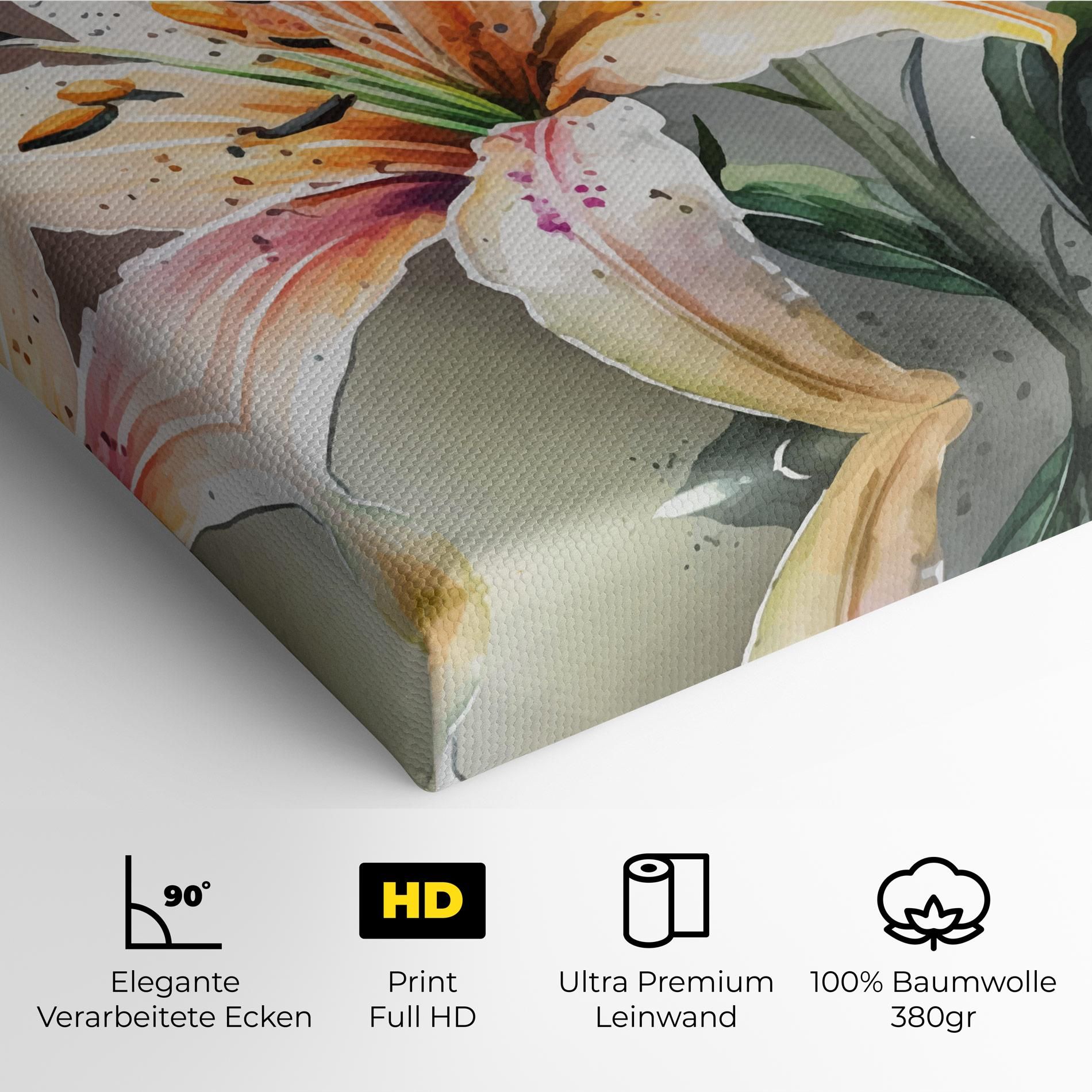 White Orange Lily mockup 4