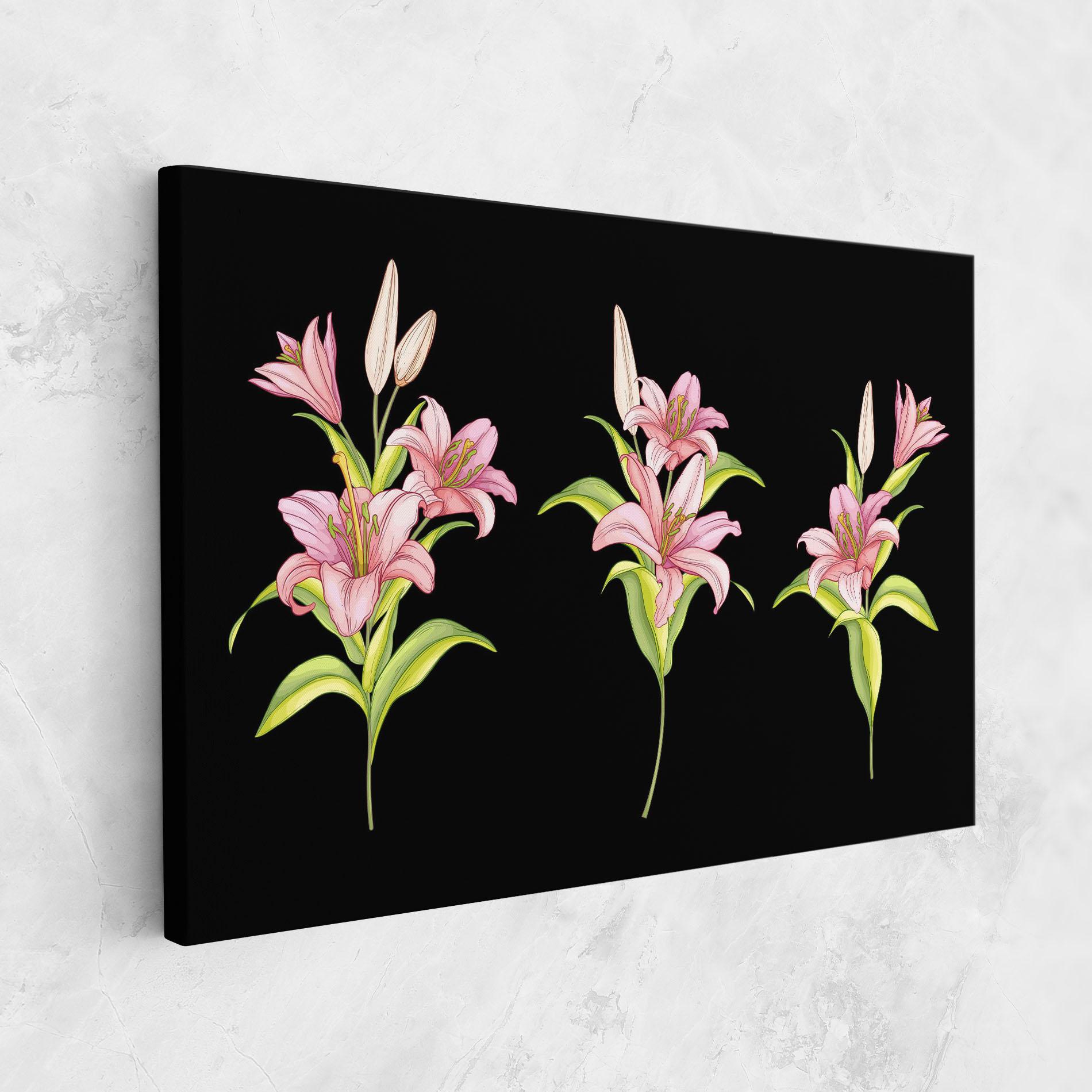Leinwandbild Lily Set mockup 1