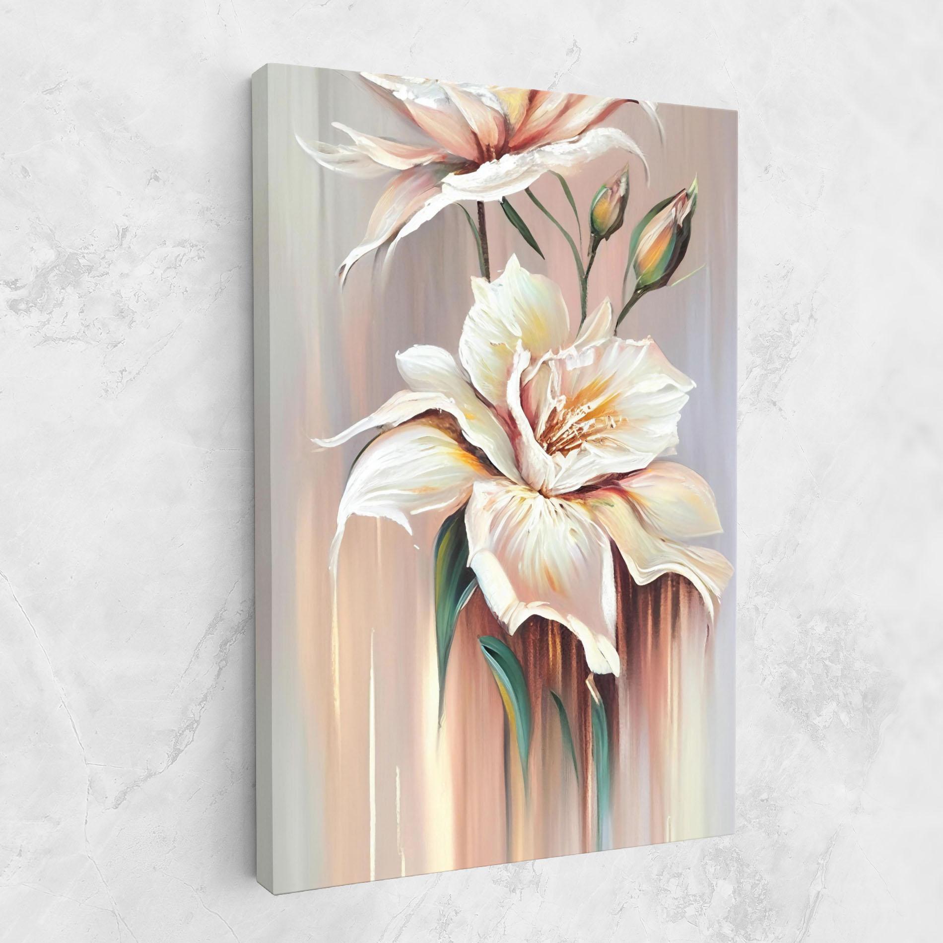 Leinwandbild Abstract Lily Painting mockup 1