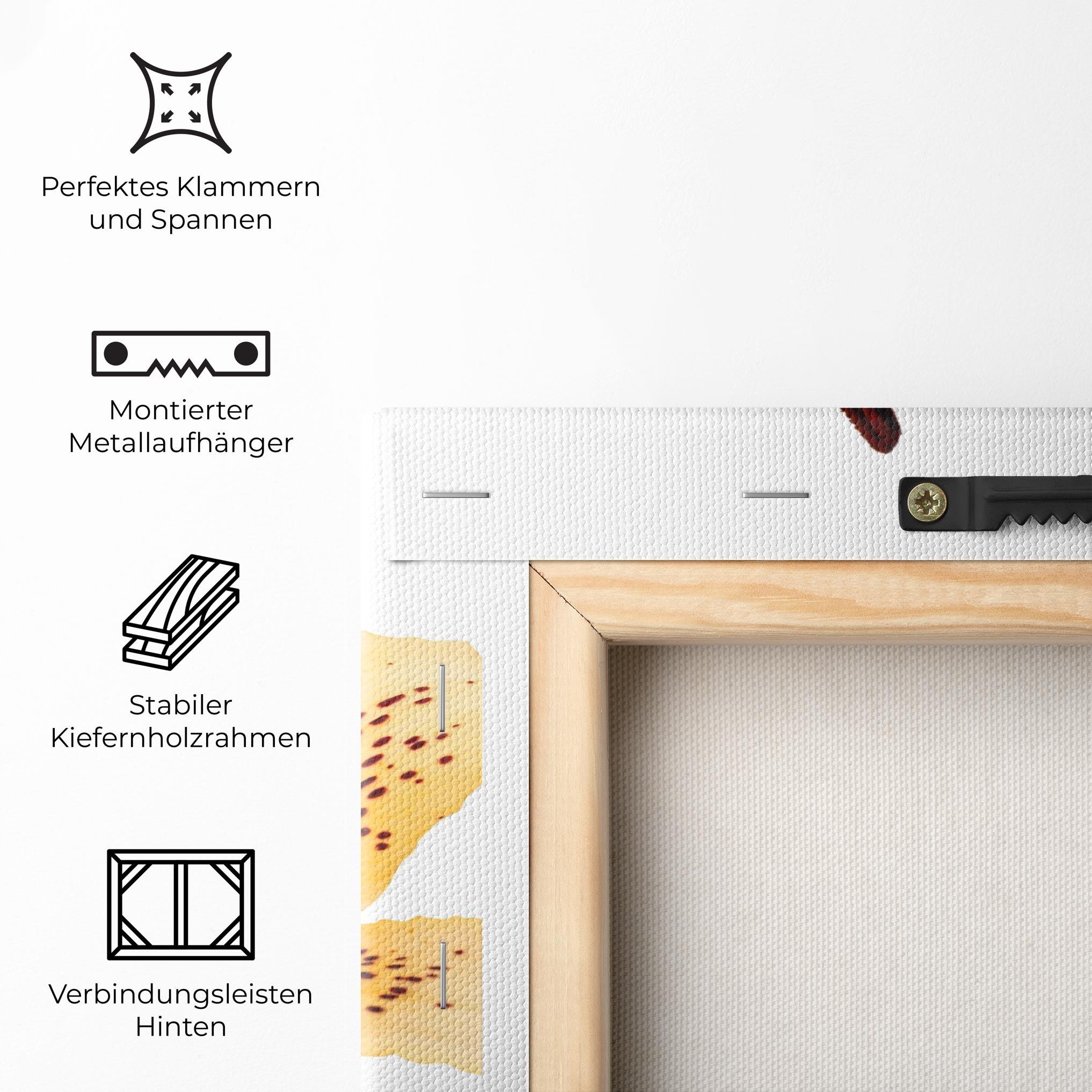 Leinwandbild Big Yellow Lily mockup 5