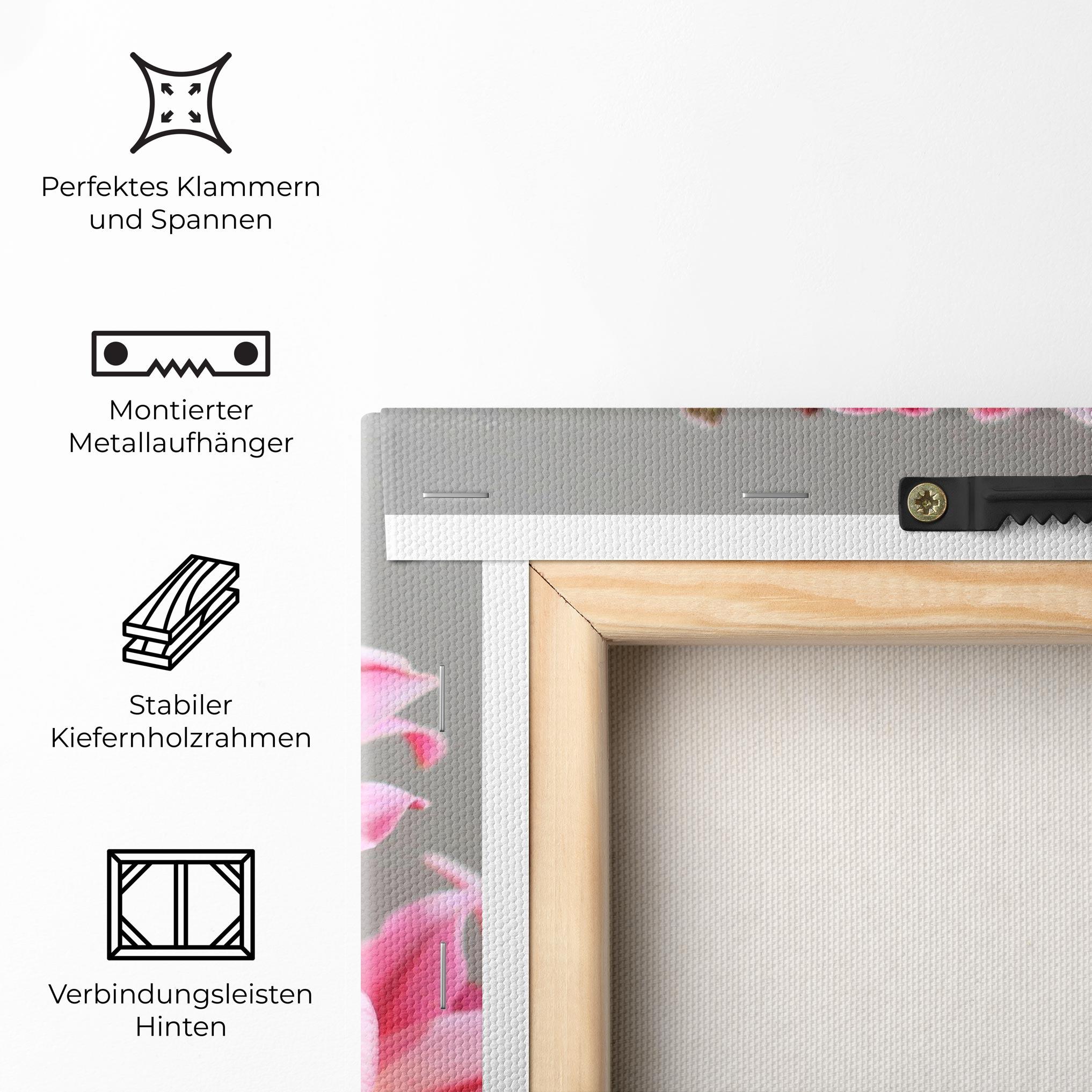 Leinwandbild Light Pink Lily View mockup 5