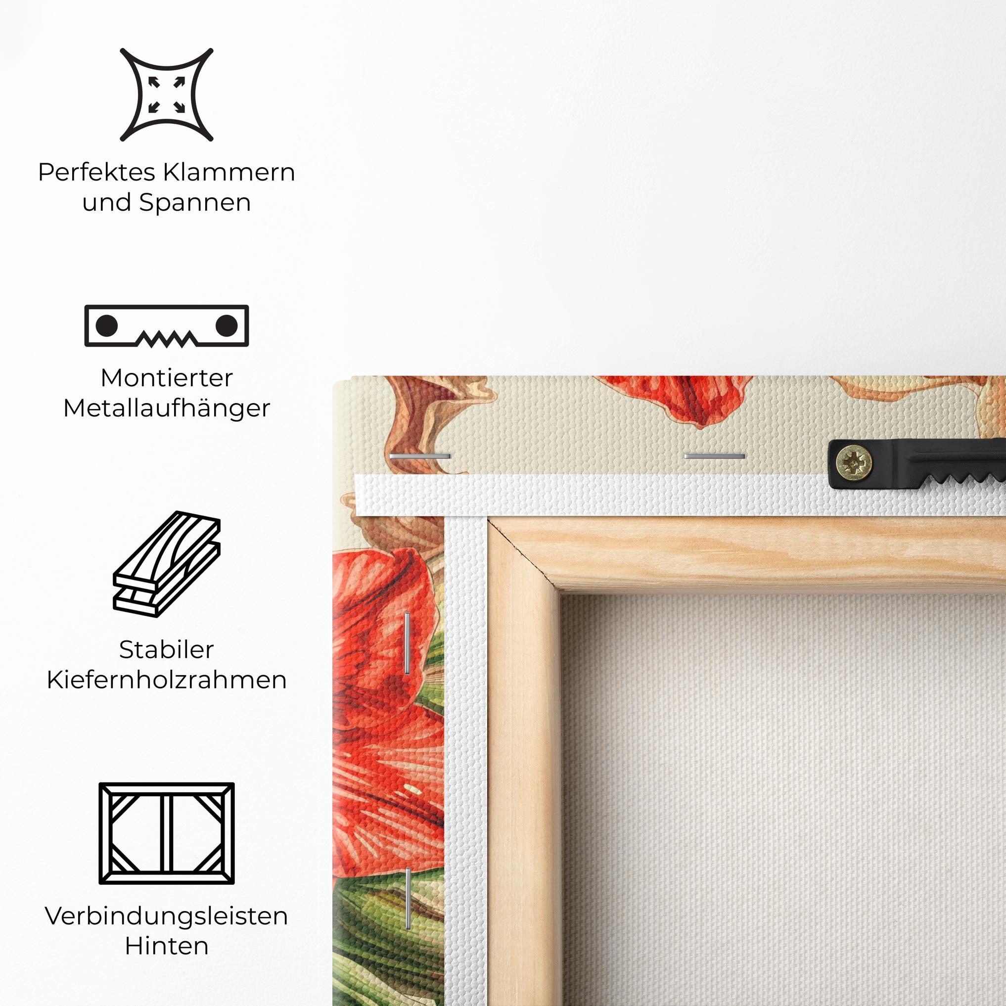 Leinwandbild Orange Cream Lily mockup 5