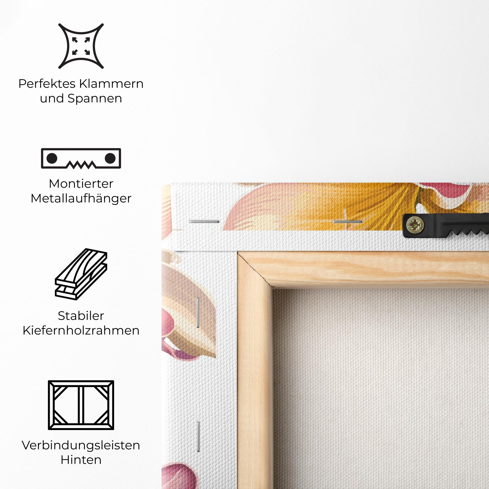 Leinwandbild Purple White Lily mockup 5