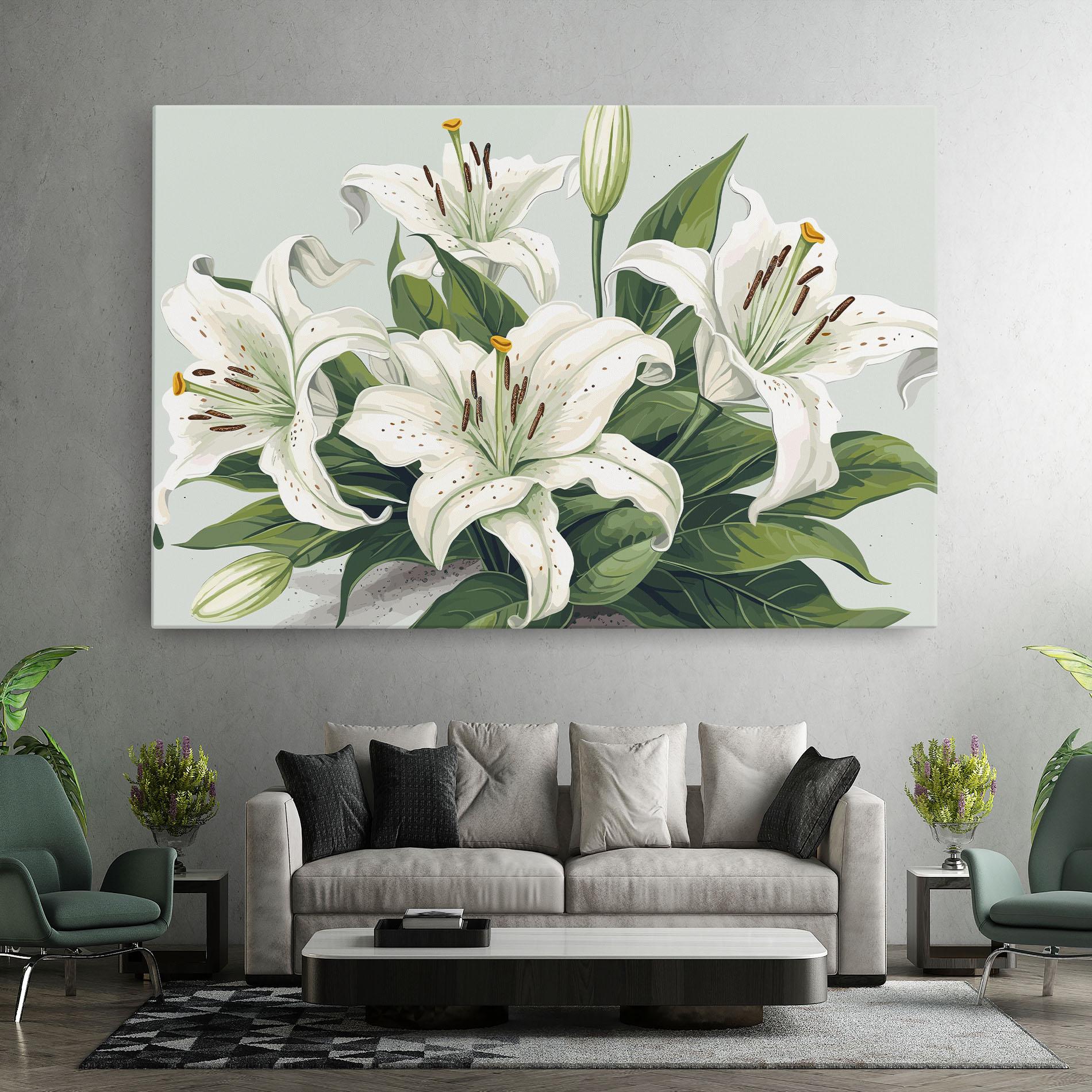Leinwandbild Light Lily Art mockup 7
