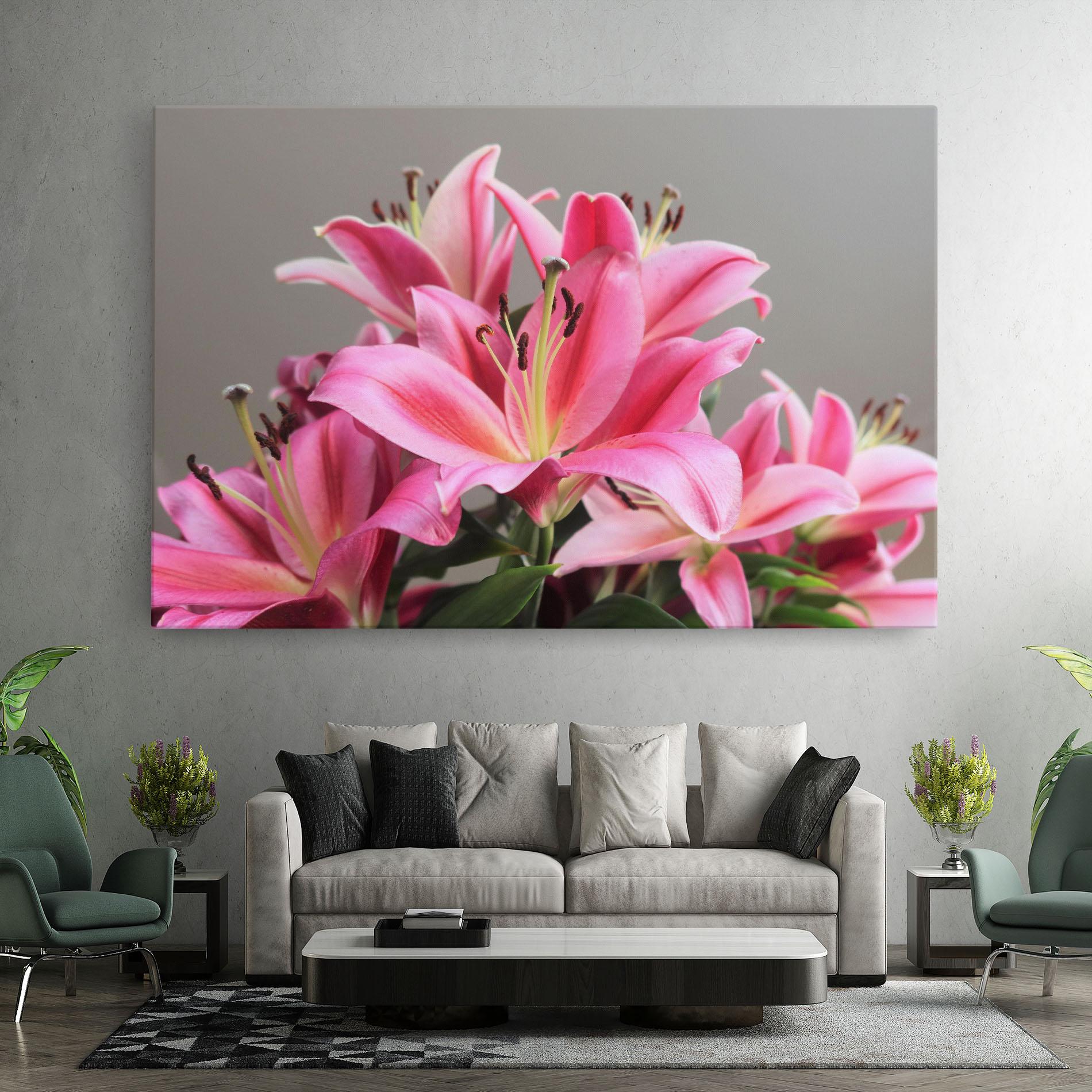 Leinwandbild Light Pink Lily View mockup 7