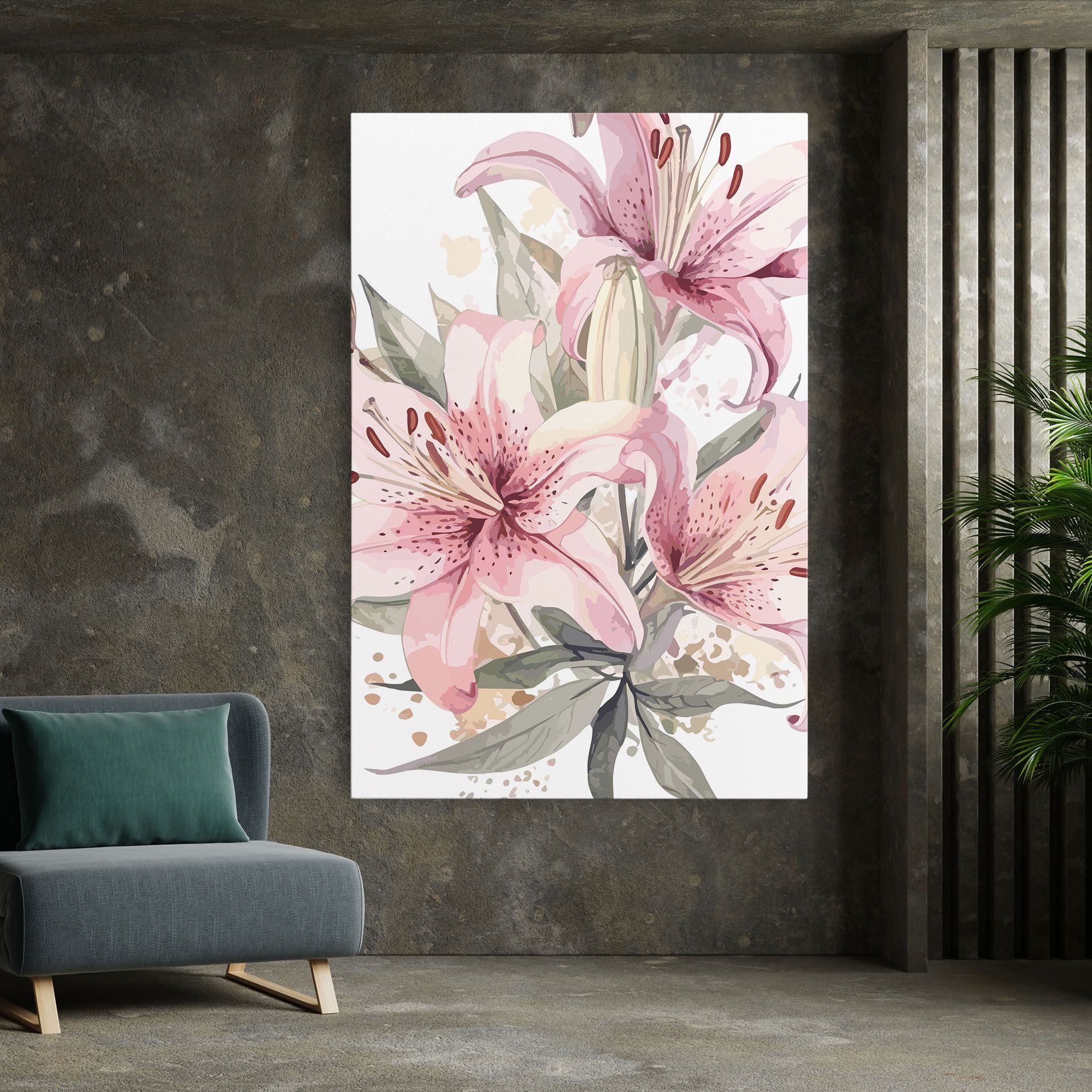 Light Pink Lily Art mockup 7